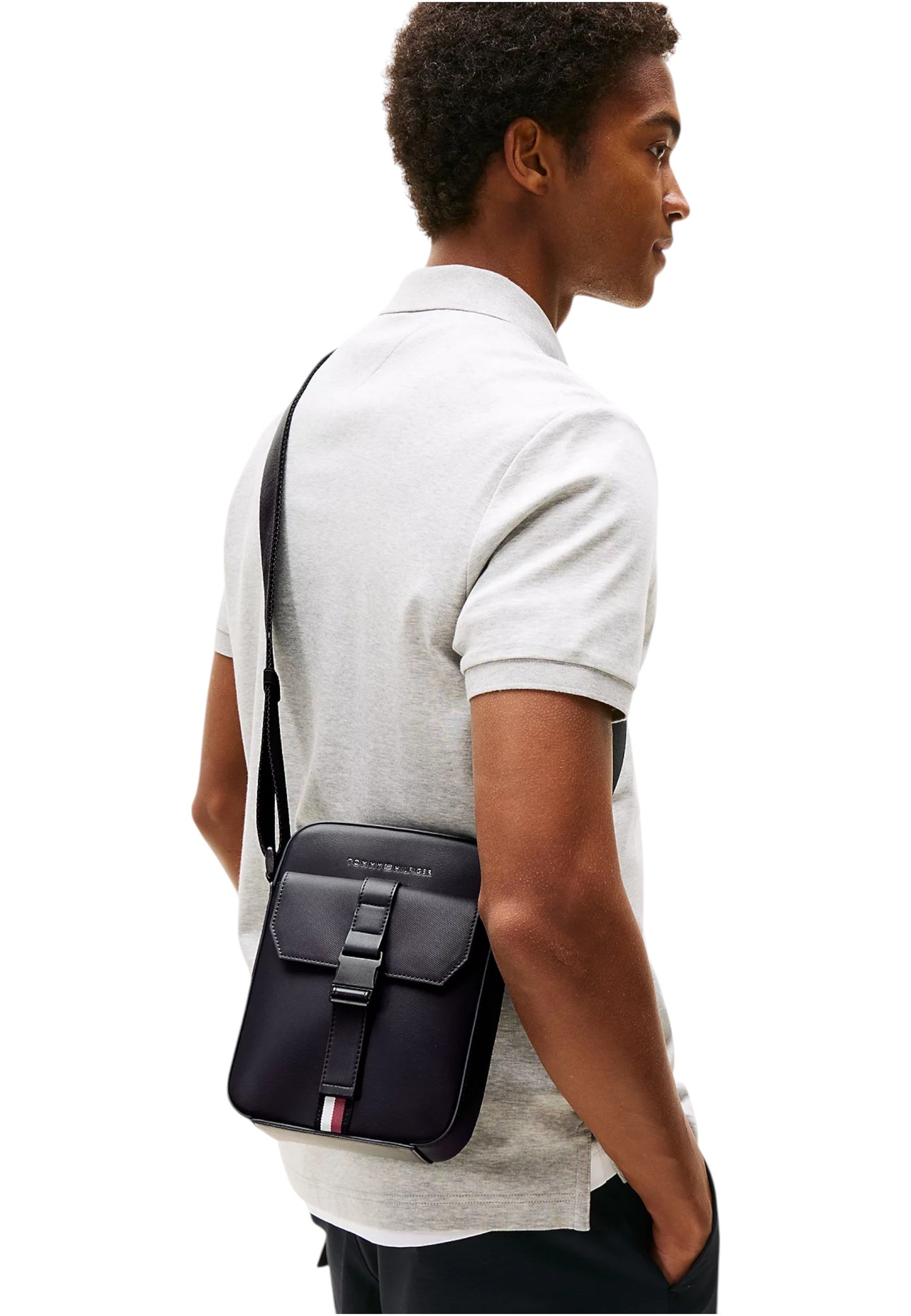 Borsa A Tracolla Uomo Tommy Hilfiger Mini Reporter Th Foundation AM0AM13479