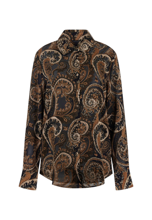 Camicia Manica lunga Donna Guess Oversize Clarisse W5BH78W2770