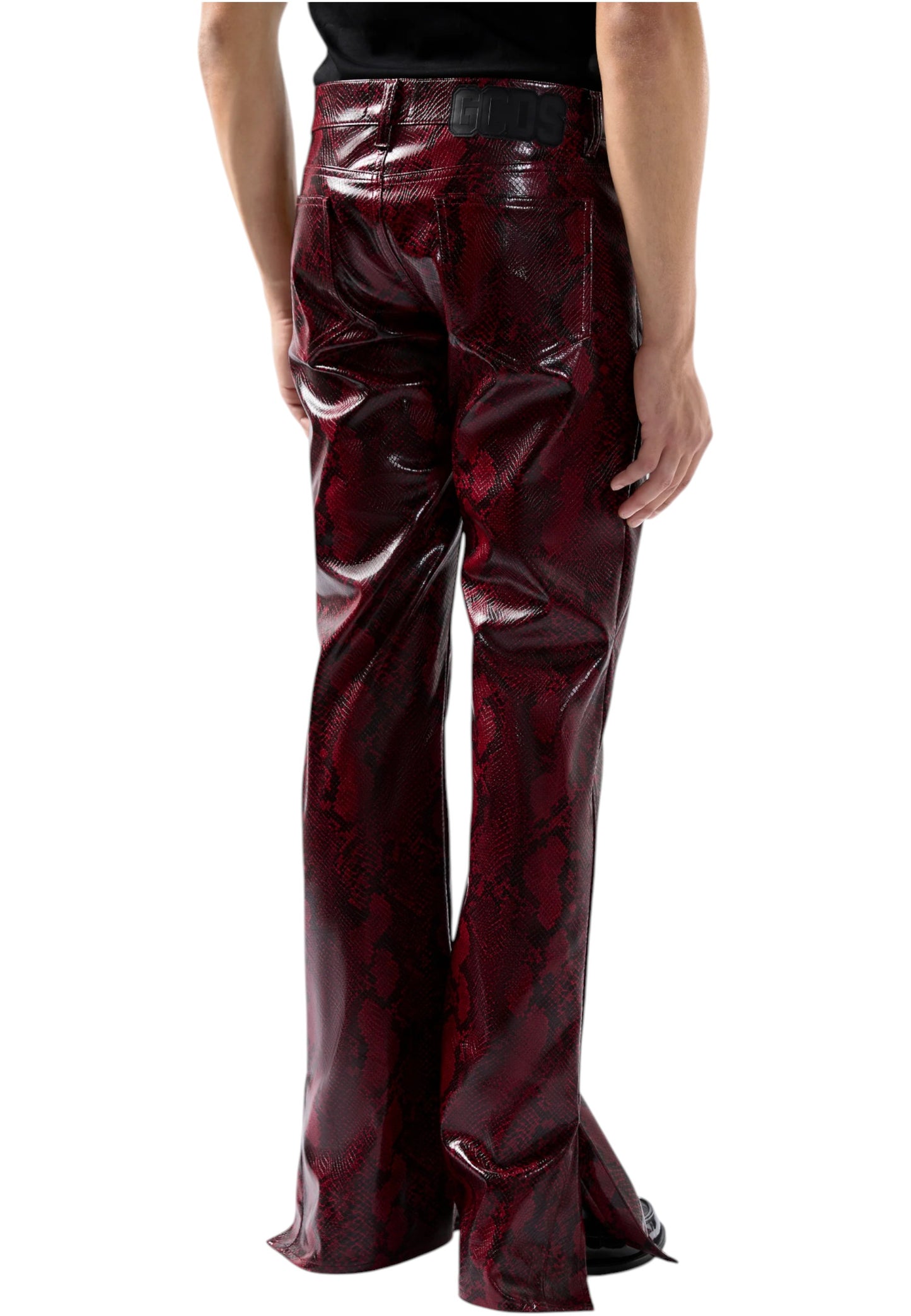 Pantaloni Cargo Uomo Gcds Python Faux Leather B2CM2920TS9