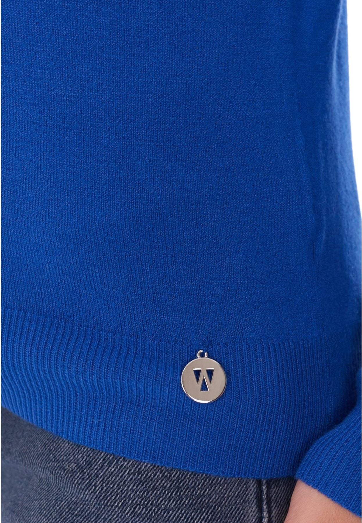 Maglione Collo Alto Donna White Wise WW18004