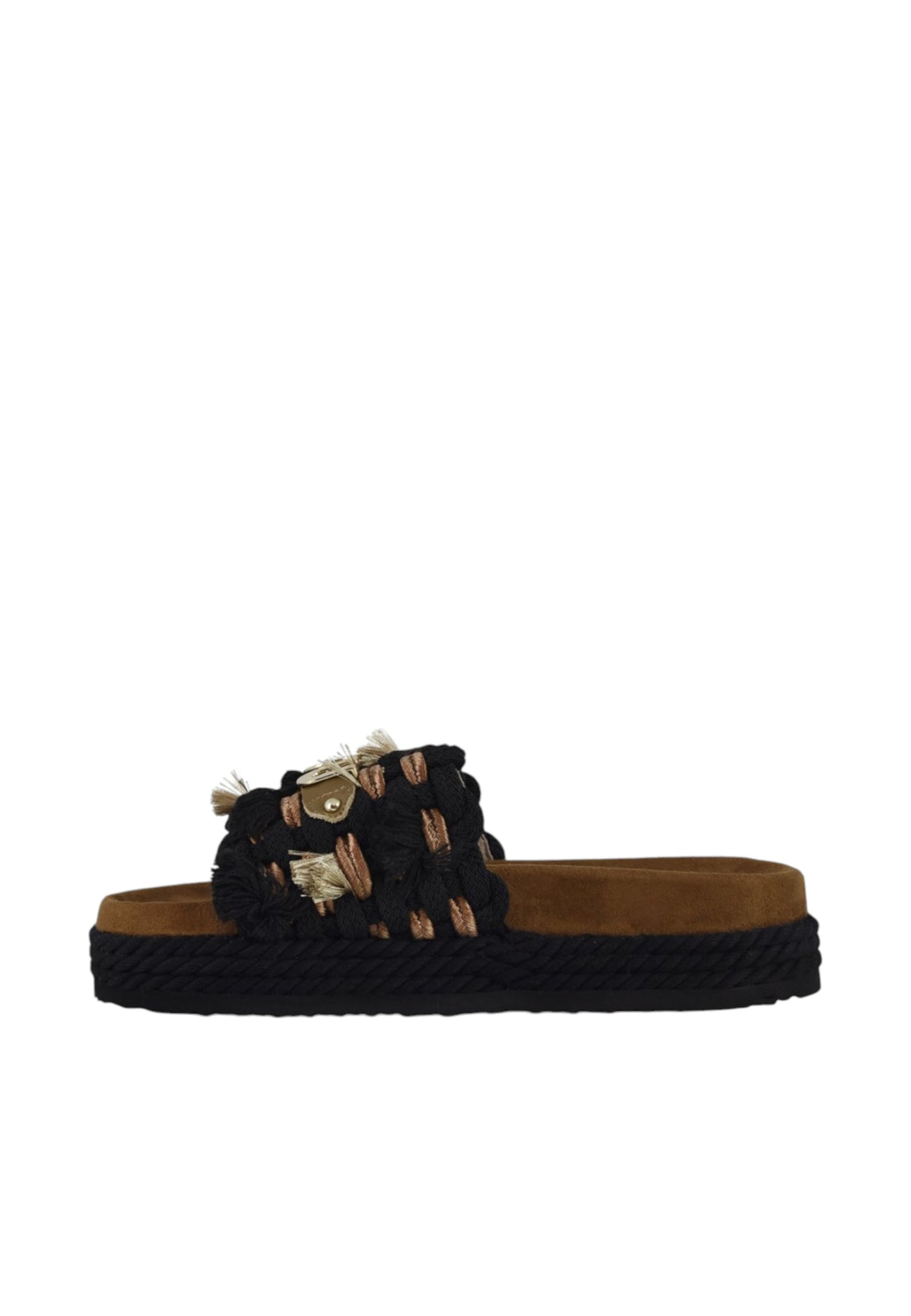 Sandali Donna Mou Monoband rope sandal fringes