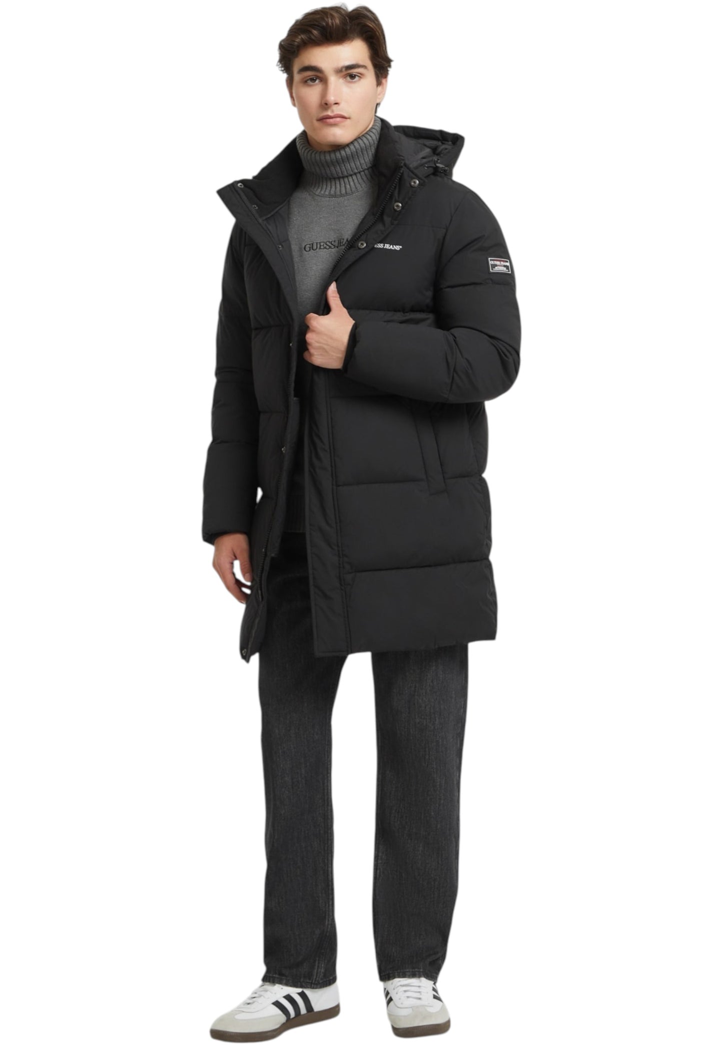 Piumino Lungo Uomo Guess Gj Mid Lenght Puffer M4BL26WGII2