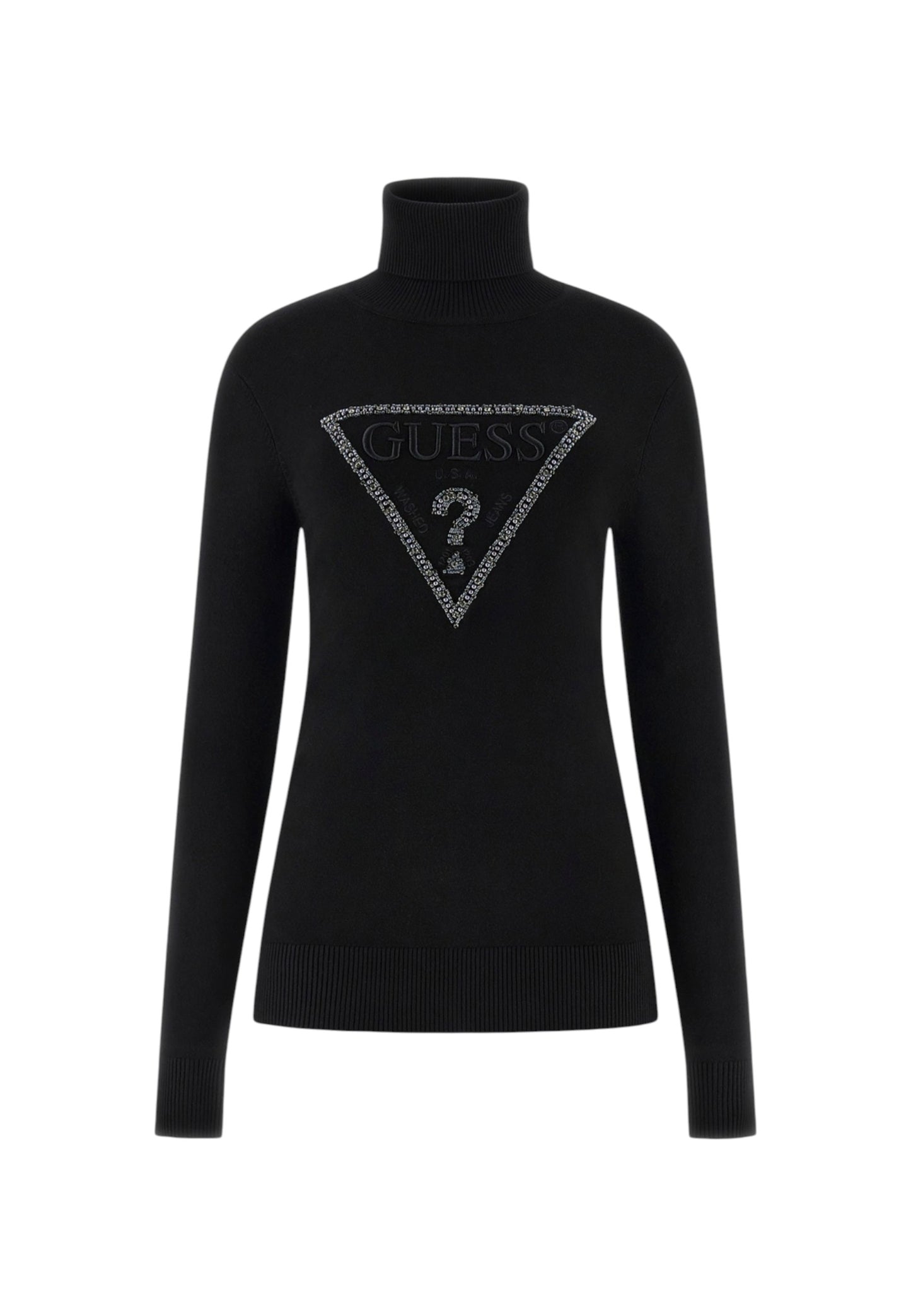 Maglione Collo Alto Donna Guess Melanie Triangle Logo W5BR39Z2NQ2