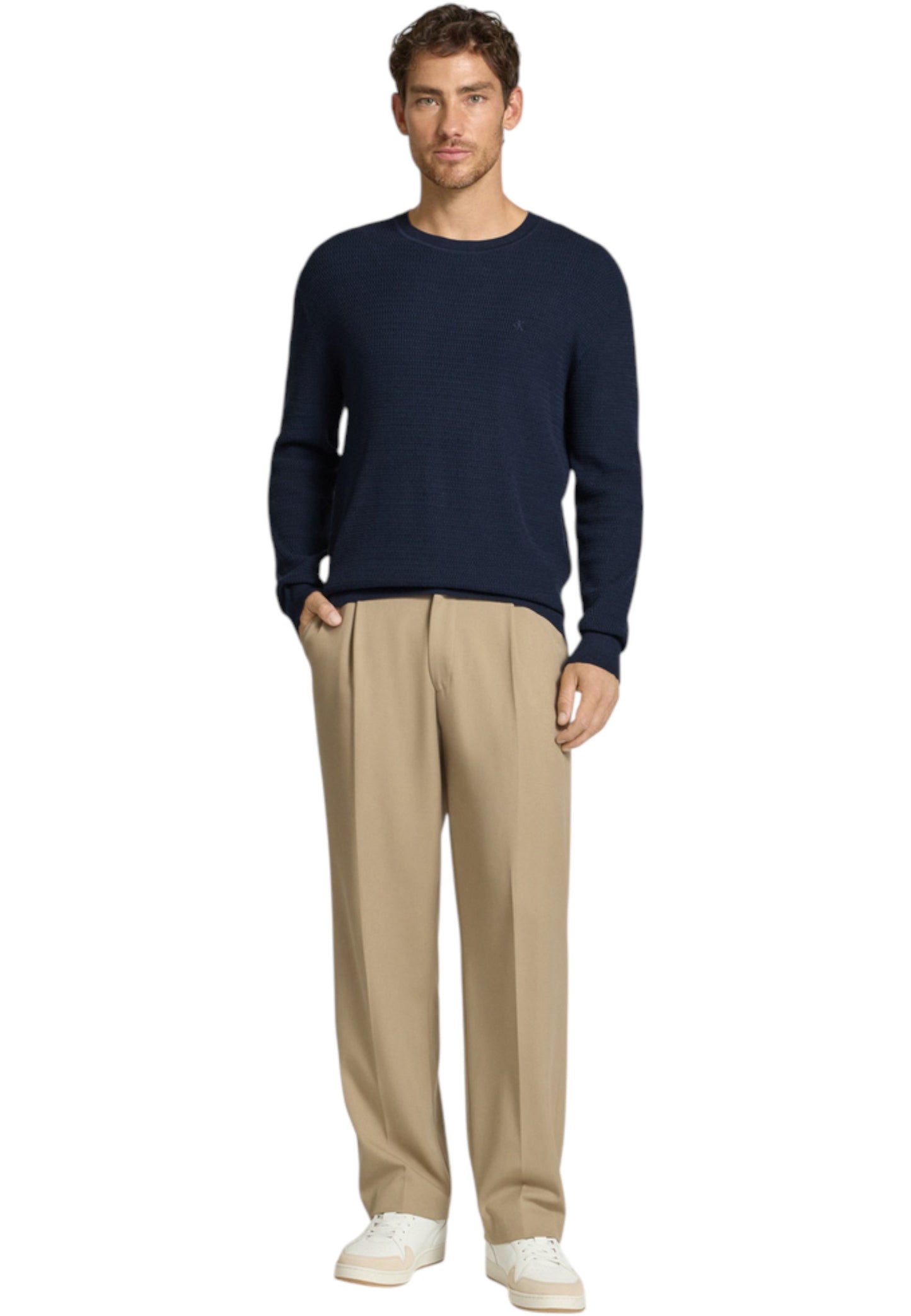 Maglione A Girocollo Uomo Calvin klein  Texture Cotton LV04LB327G