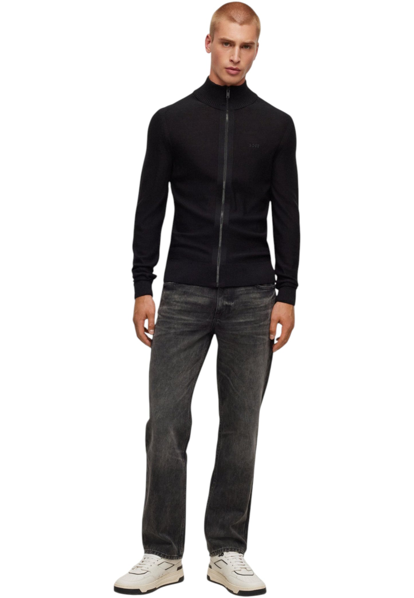 Maglione Collo Alto Uomo Boss Con Zip Avac 50501750