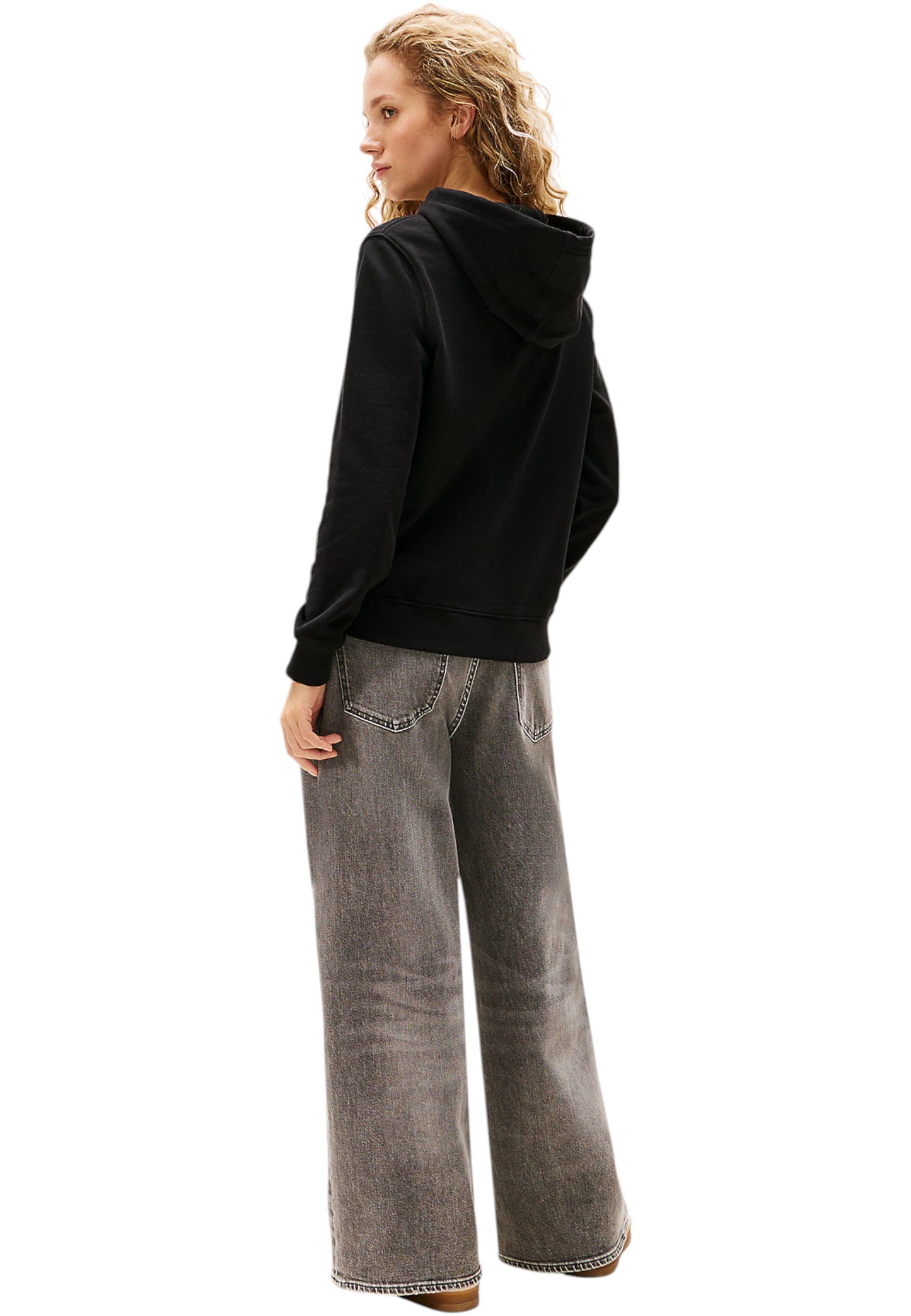 Felpa Con Cappuccio Donna Tommy Jeans Tjw Regular Essential Logo 2 DW0DW20943