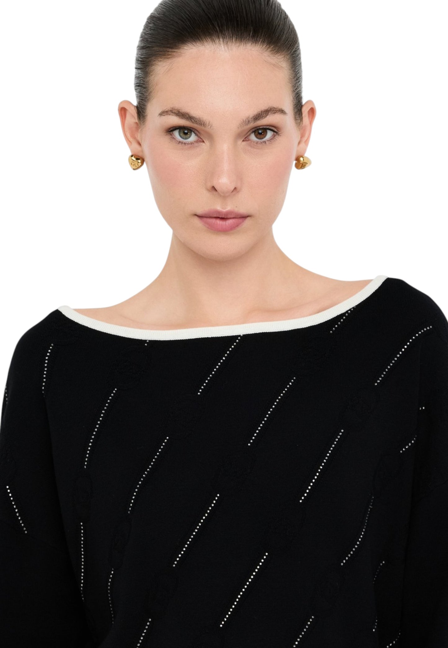 Maglia Scollo A Barca Donna Liu Jo TF5206MS63L