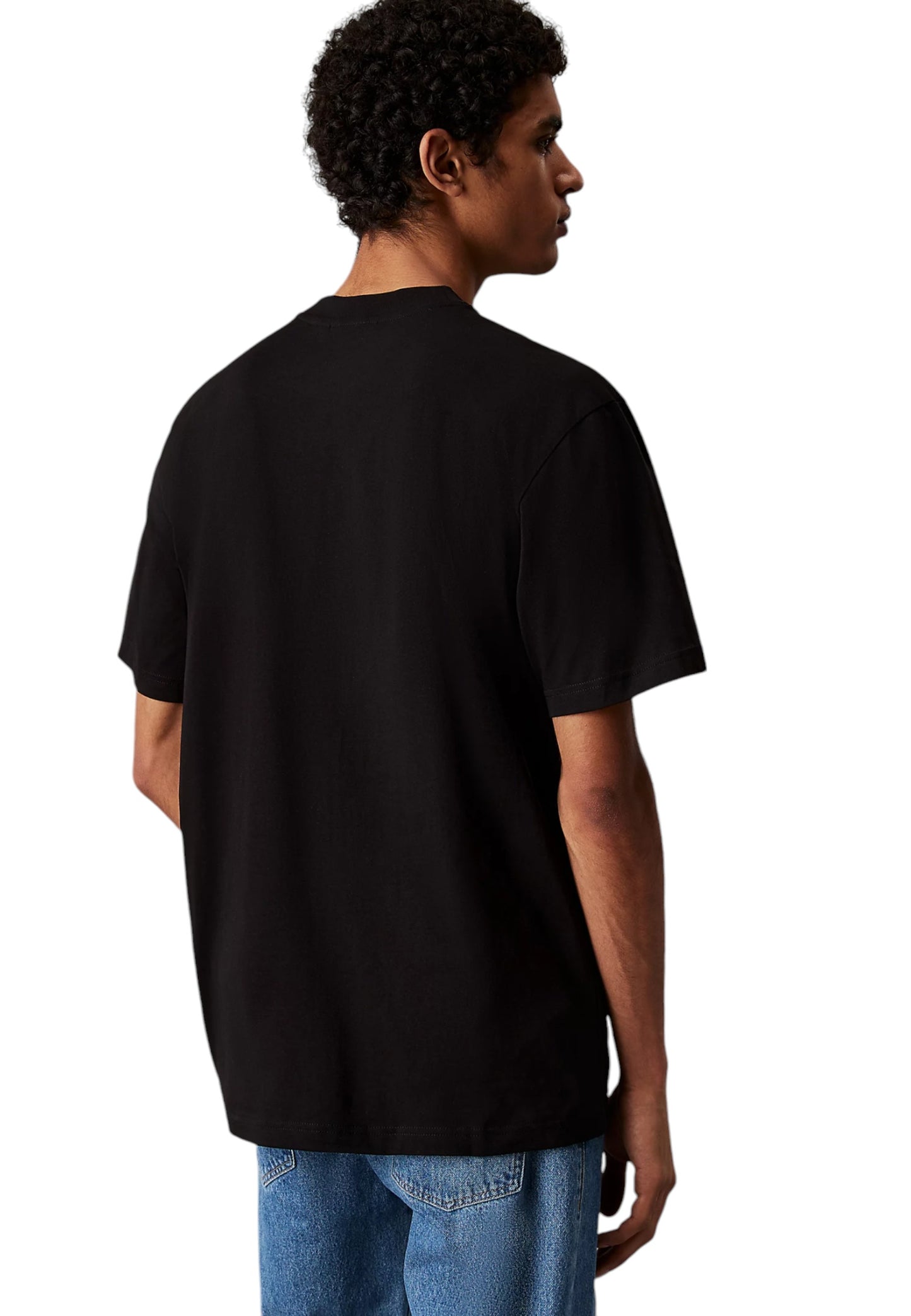 T-Shirt Manica Corta Uomo Calvin klein Jeans  Woven Label Relaxed