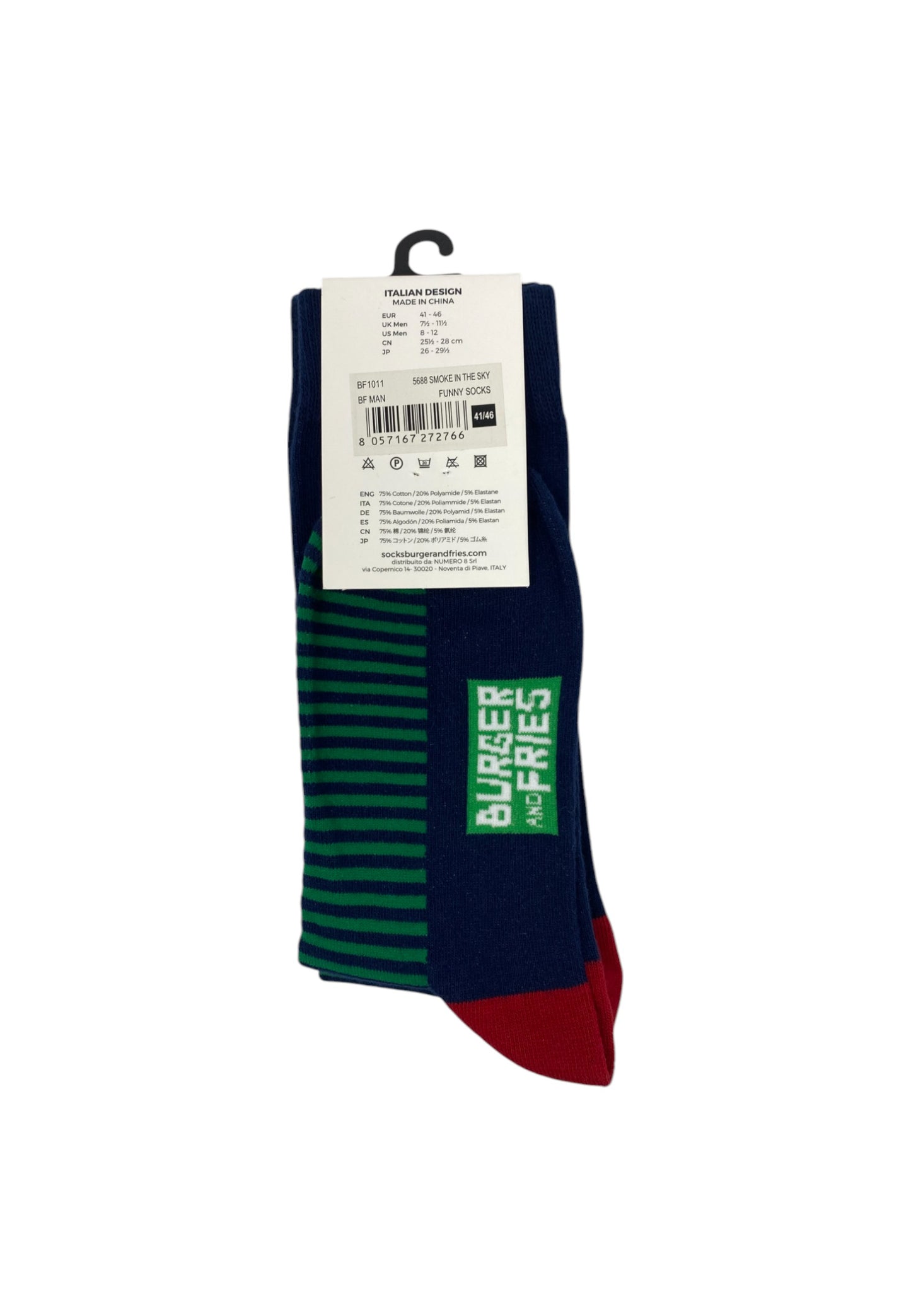 Calze Uomo Sun68 Smoke In The Sky Funny Socks BF1011
