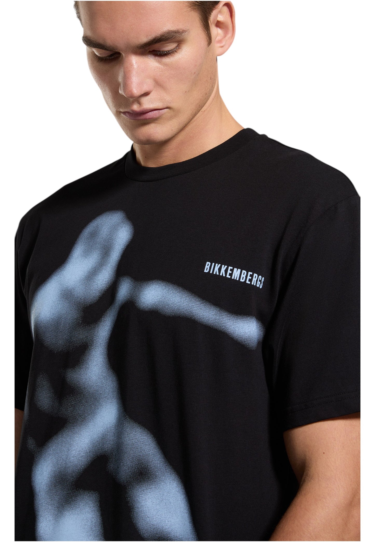 T-Shirt Manica Corta Uomo Bikkembergs Stampa Soccer