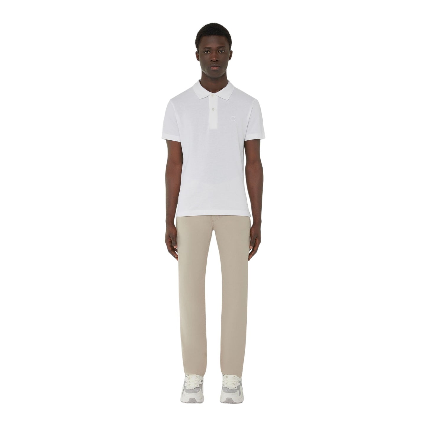 Polo Manica Corta Uomo Trussardi Greyhound Embroidery Cotton Piquet 52T00712-1T005648