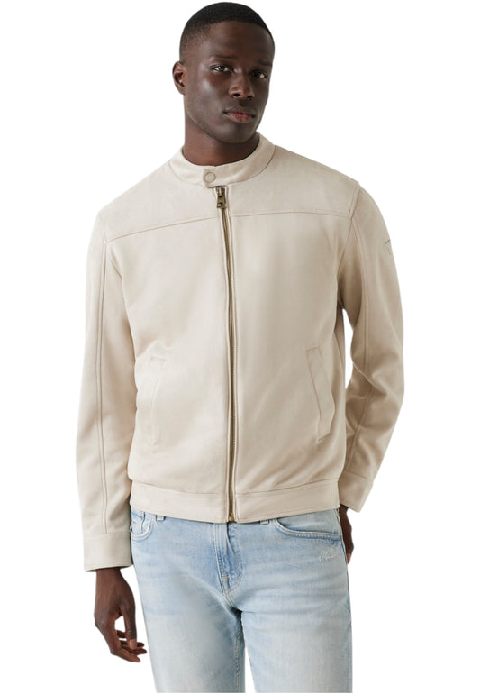 Giacca In Pelle Sintetica Uomo Guess  Suede Biker M5YL02W0252