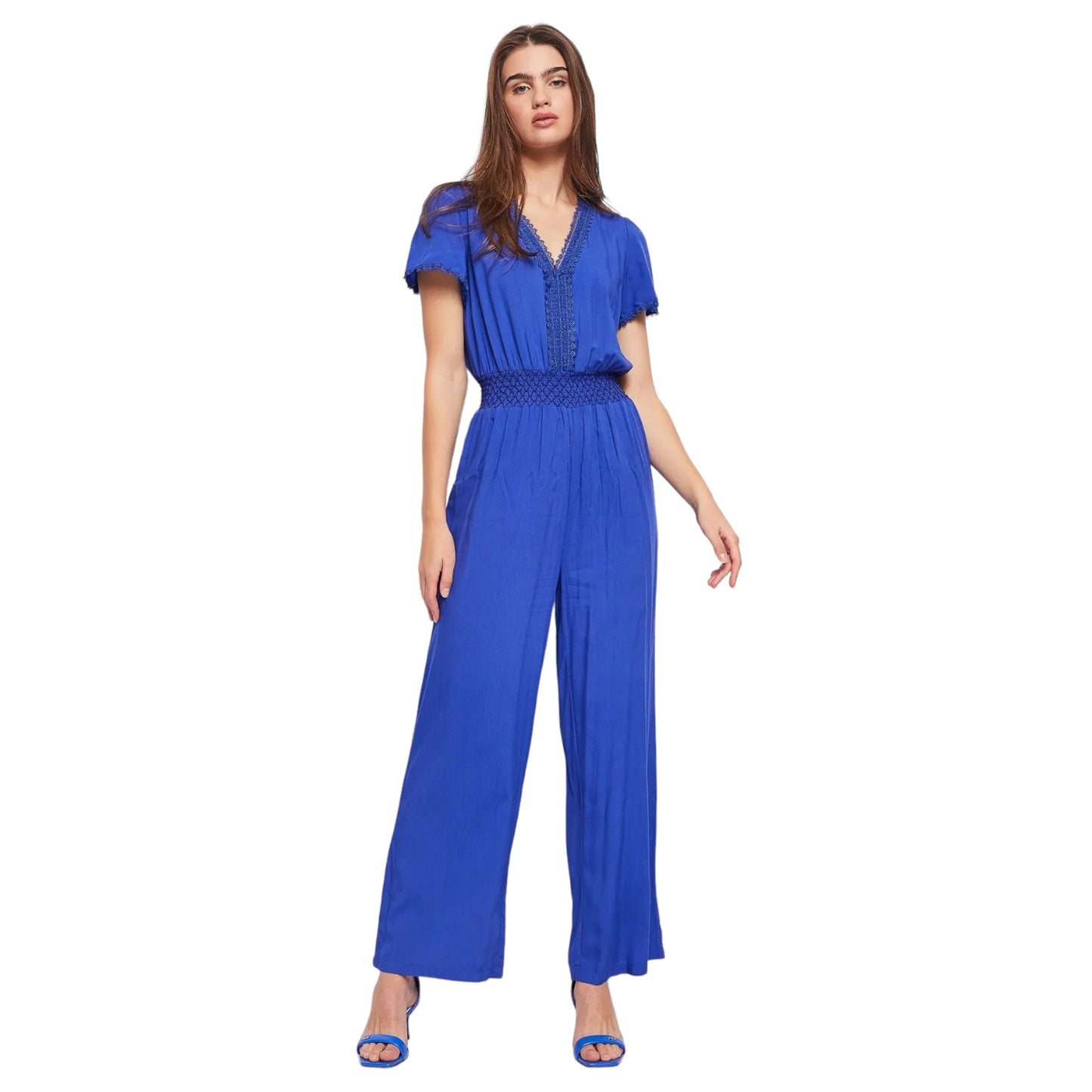 Tuta Jumpsuit Manica Corta Donna Gaudi Lunga 311BD25029