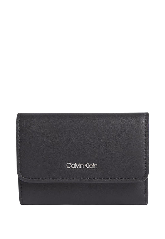 Portafoglio Con Patta Donna Calvin klein Trifold Ck Must