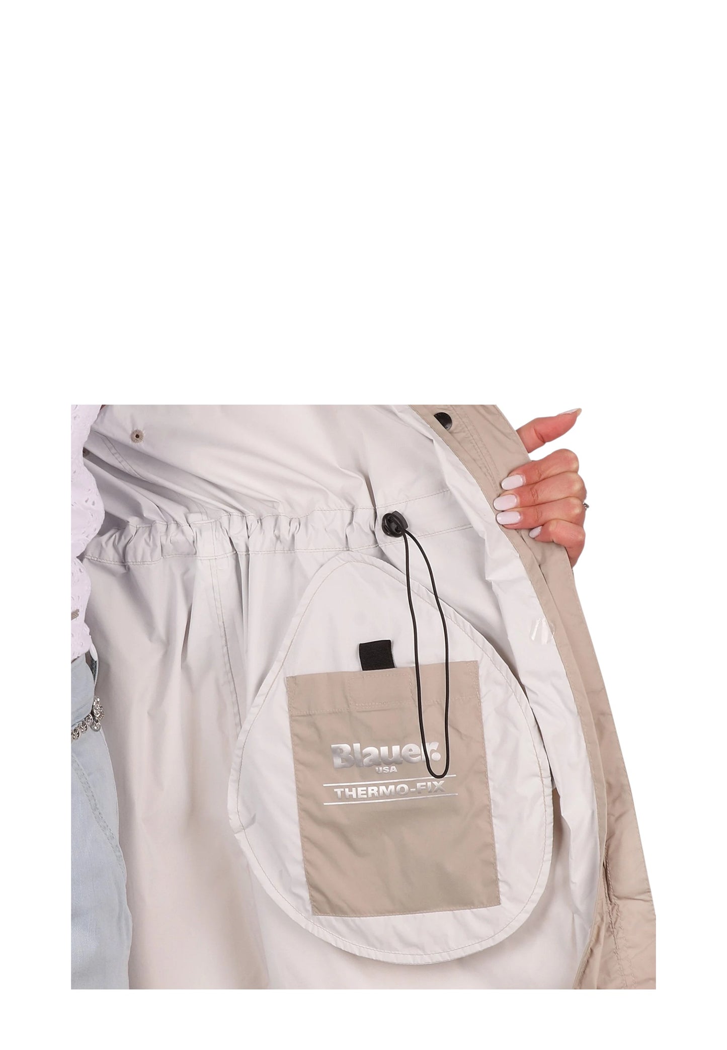 Cappotto Trench Donna Blauer
