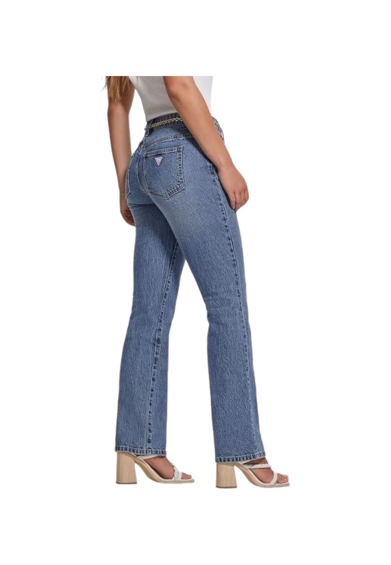 Jeans Donna Guess G-Belt Sexy Straight W3BA15D55O0
