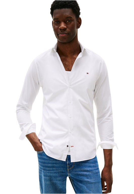 Camicia Manica lunga Uomo Tommy Hilfiger  Cl - Flex Poplin Sf MW0MW38347