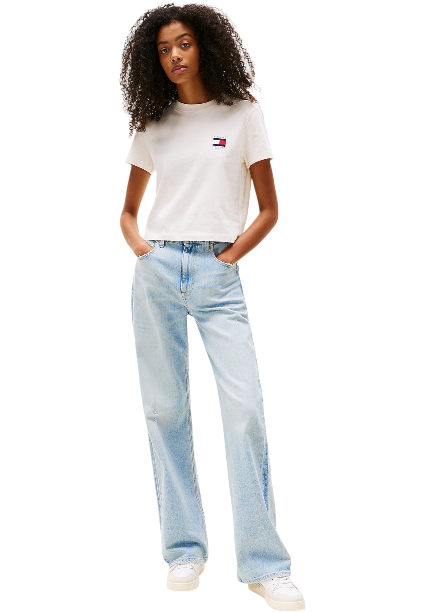 T-Shirt Manica Corta Donna Tommy Jeans Tjw Regular Sh Tommy Us DW0DW21423