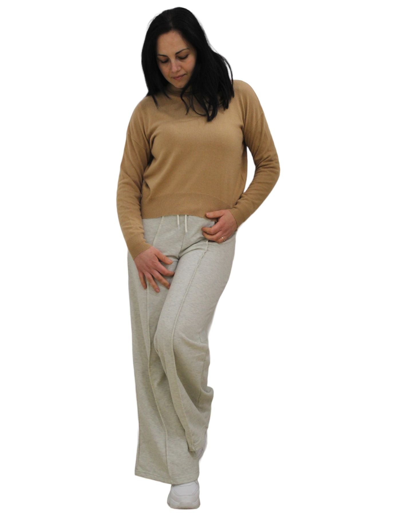 Maglione Collo Alto Donna White Wise ESS156