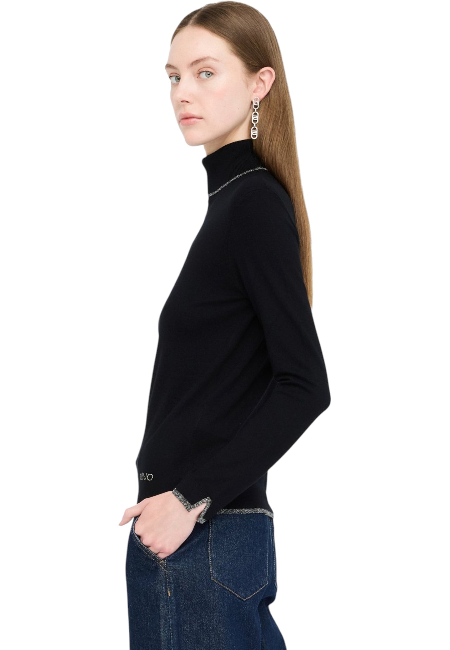 Maglione Collo Alto Donna Liu Jo MF5229MS49I