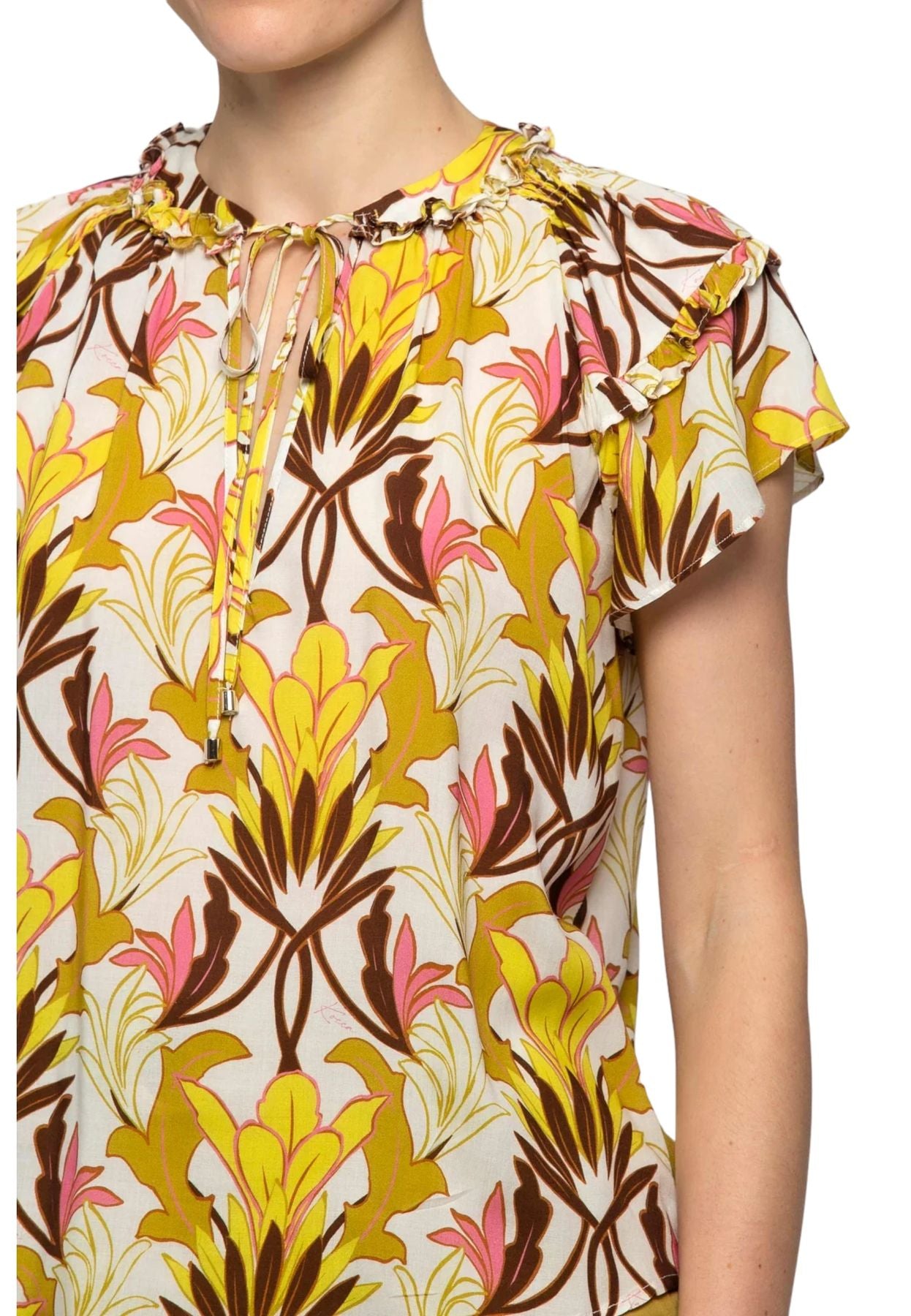 Blusa Manica Corta Donna Kocca Linress P23PBL9192AAFA2763