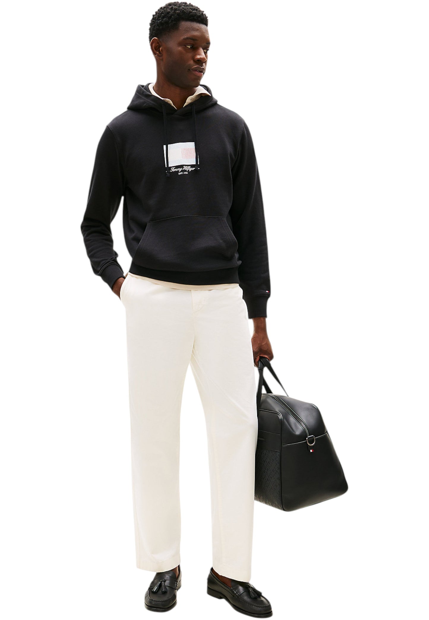 Felpa Con Cappuccio Uomo Tommy Hilfiger Ithaca Flag MW0MW39377