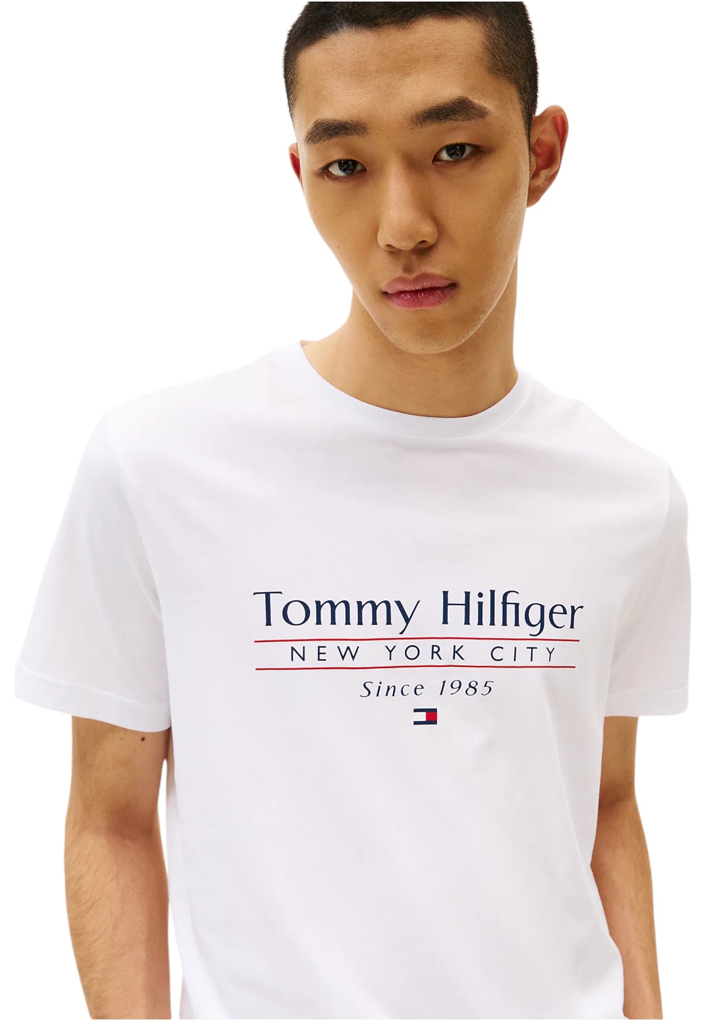 T-Shirt Manica Corta Uomo Tommy Hilfiger  Hilfiger Center Stack