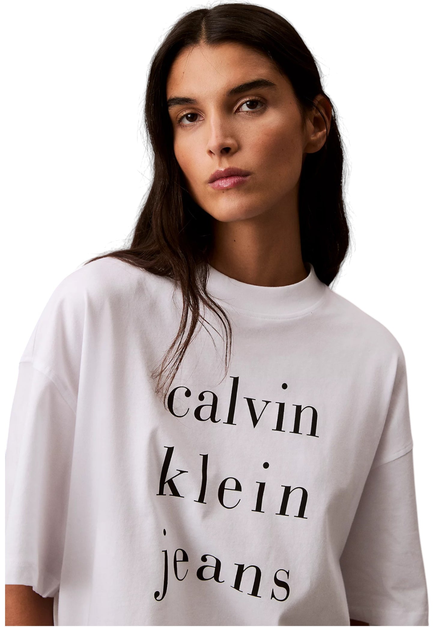 T-Shirt Manica Corta Donna Calvin klein Jeans  Ckj Logo