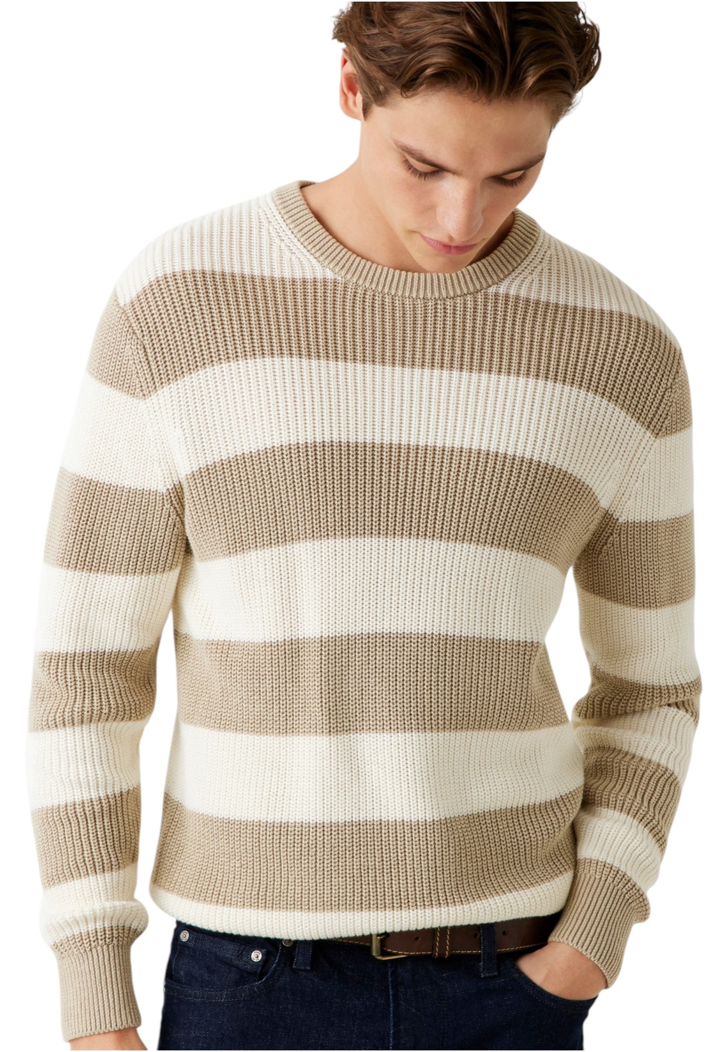 Maglia A Girocollo Uomo Guess A Coste Washed Herbie M5YR05Z3OD0