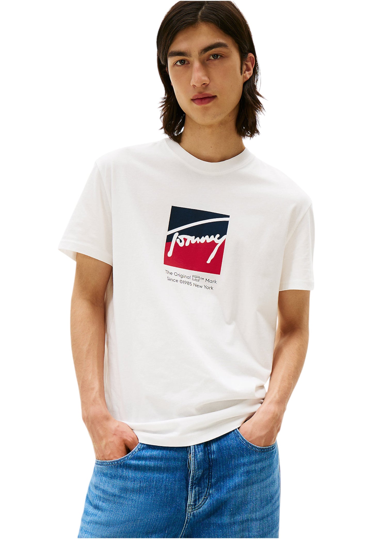 T-Shirt Manica Corta Uomo Tommy Jeans Tjm Regular Rwb Dna DM0DM21940