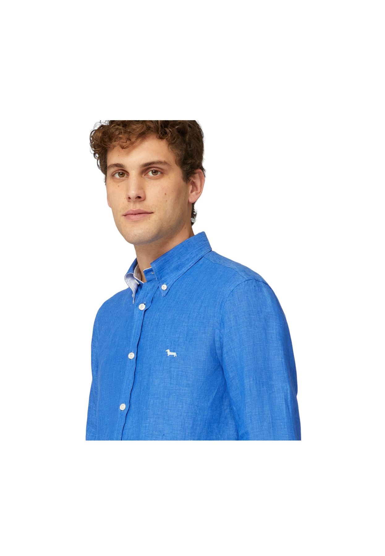 Camicia Manica lunga Uomo Harmont & Blaine In Lino CRL014010883B