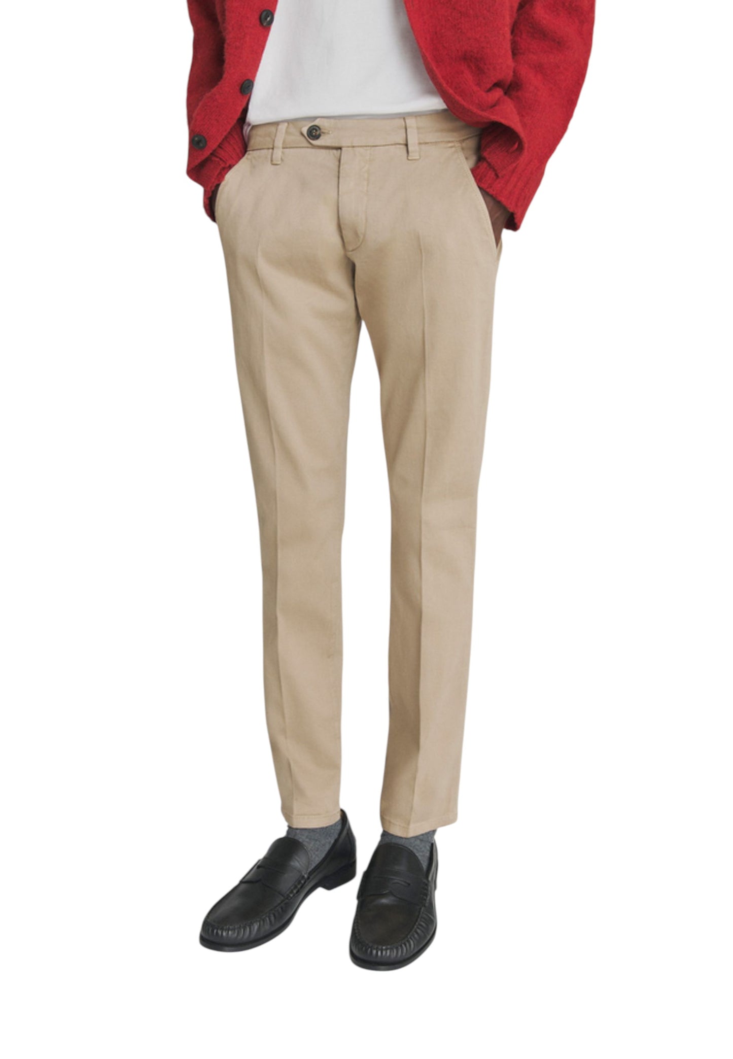 Pantaloni Slim Fit Uomo Roy Roger's In Gabardina New Rolf RRU013C870