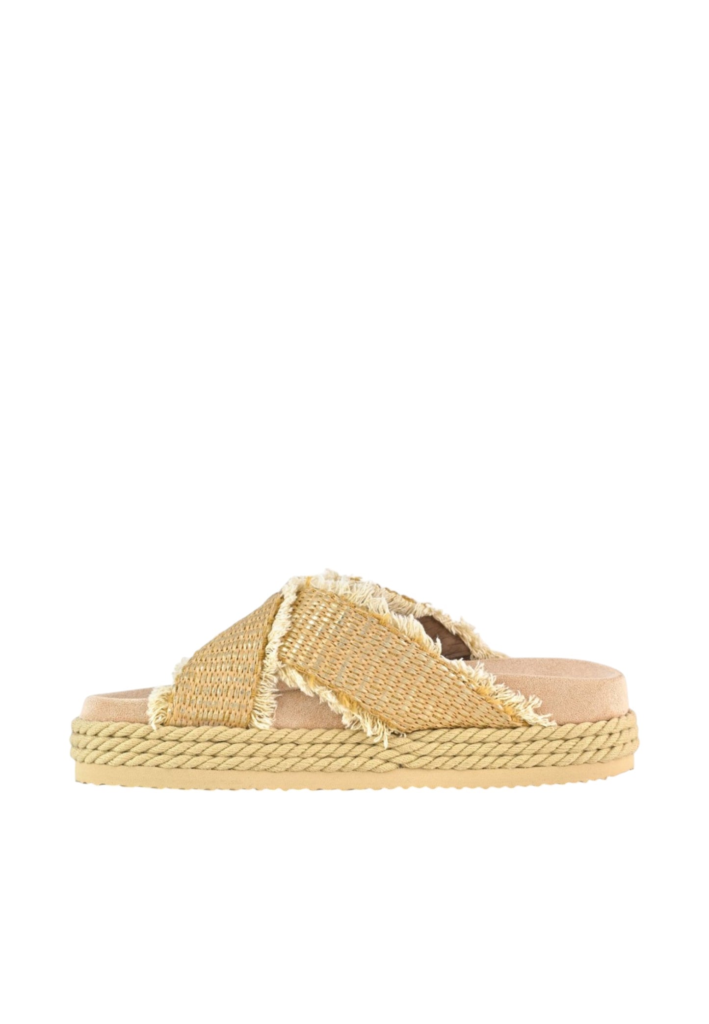 Sandali Donna Mou Criss-cross rope sandal raffia