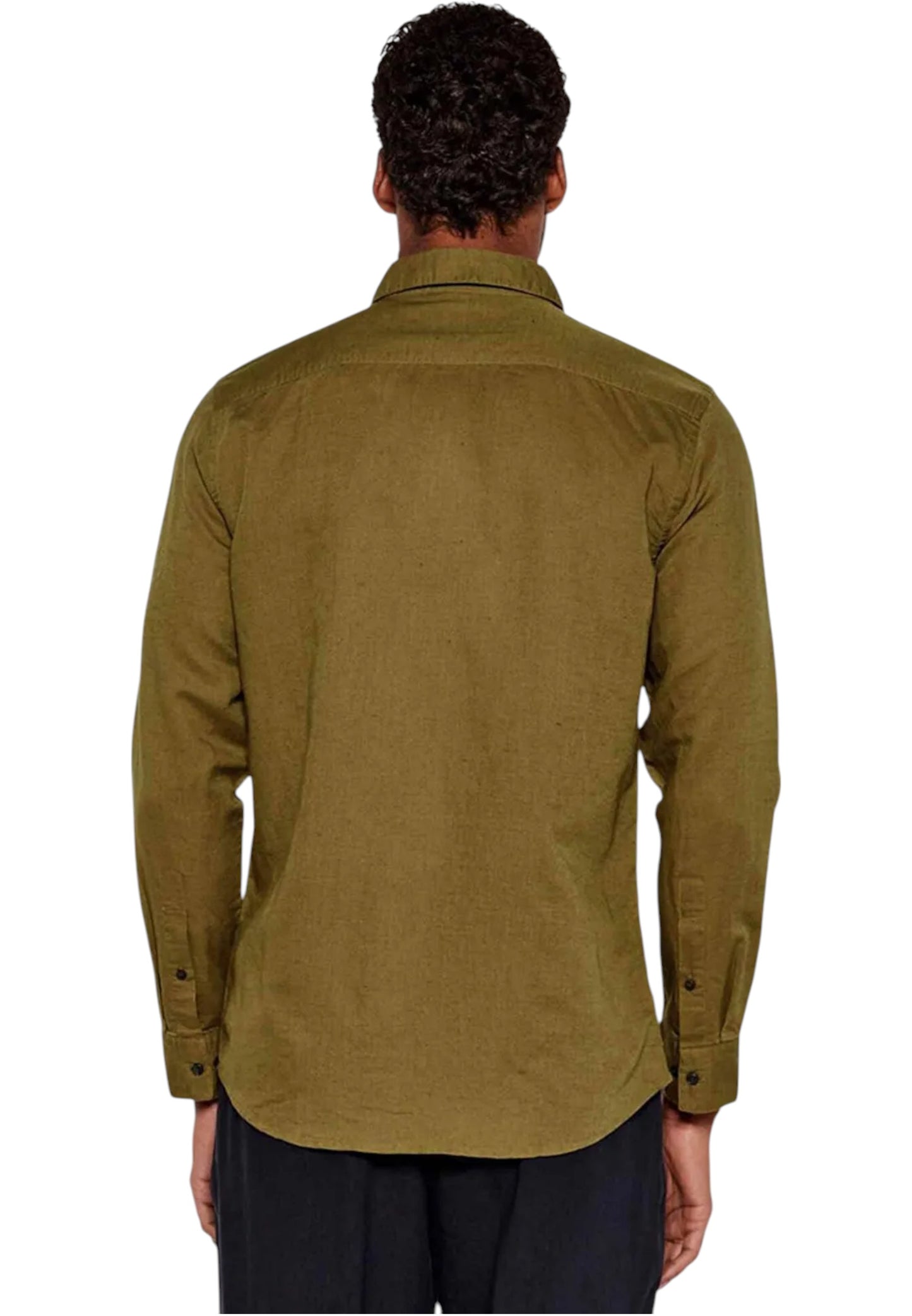 Camicia Manica lunga Uomo Calvin klein  Linen Cotton Regular