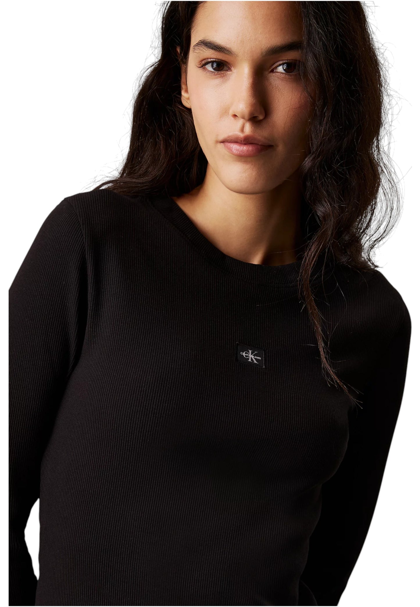 Vestito Corto Donna Calvin klein Jeans  Woven Label Rib Short