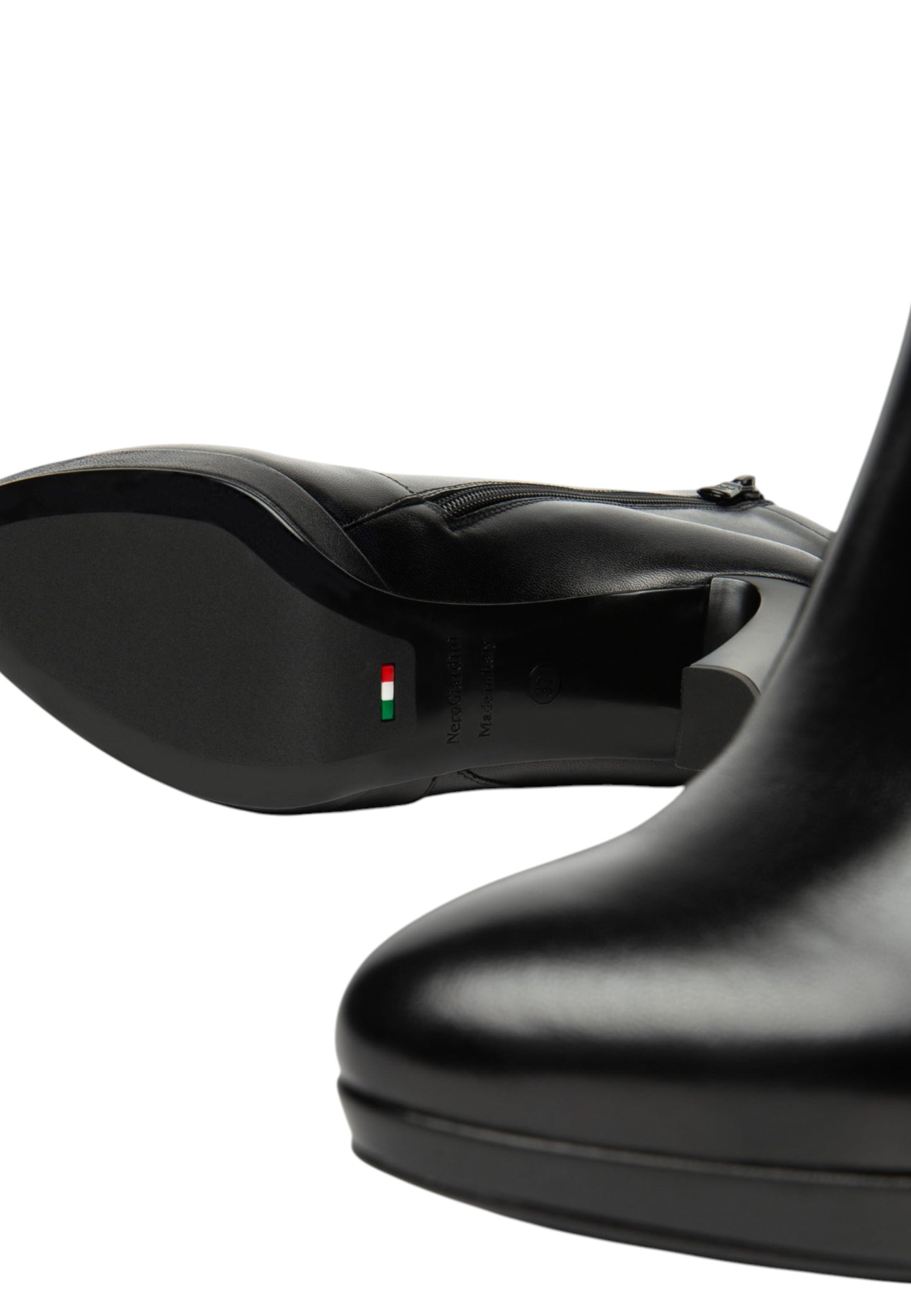 Stivaletti Tronchetti Donna Nero Giardini Tacco a Blocco 10 cm  I514510DE