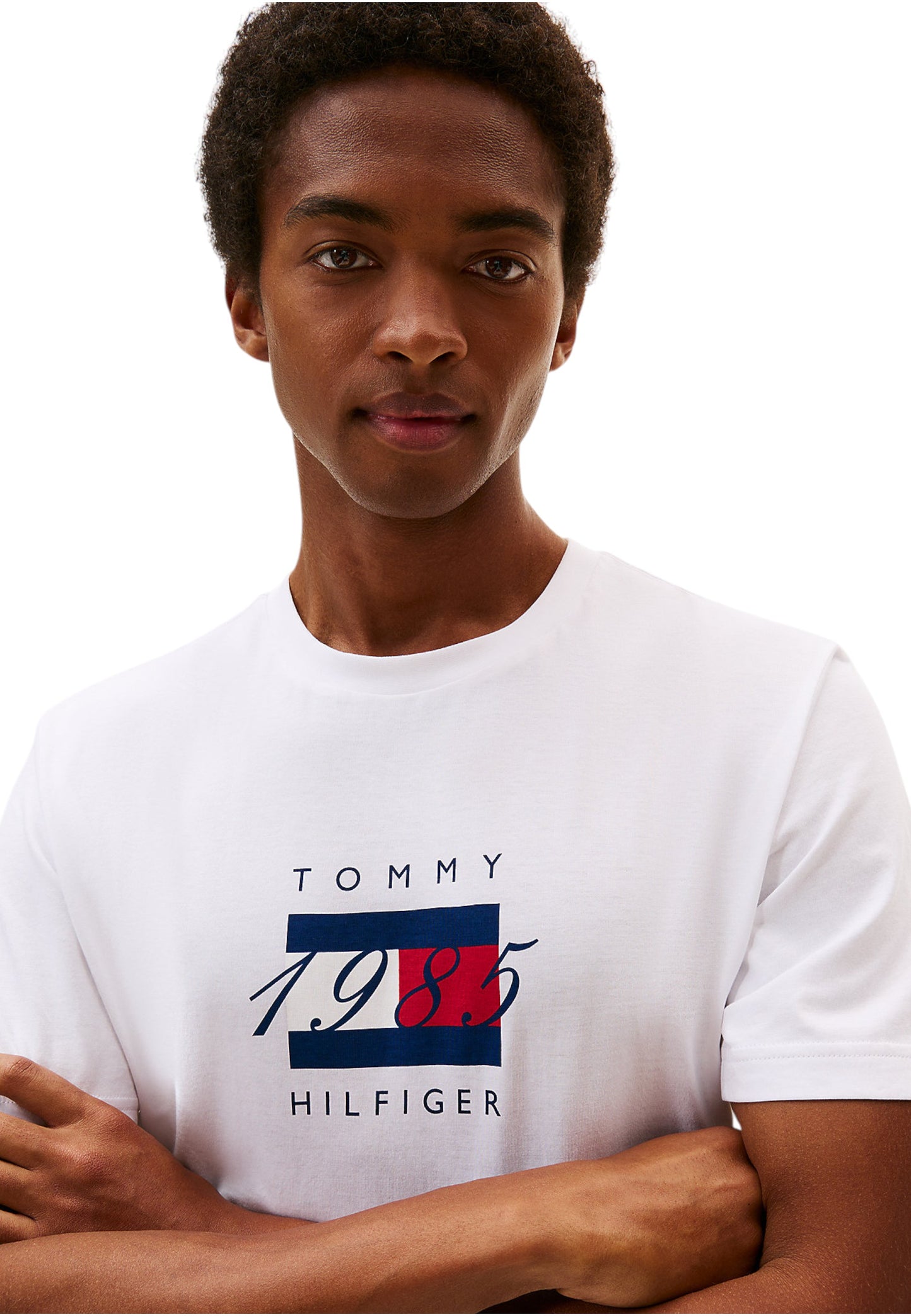 T-Shirt Manica Corta Uomo Tommy Hilfiger  Linear Flag Graphic MW0MW41338