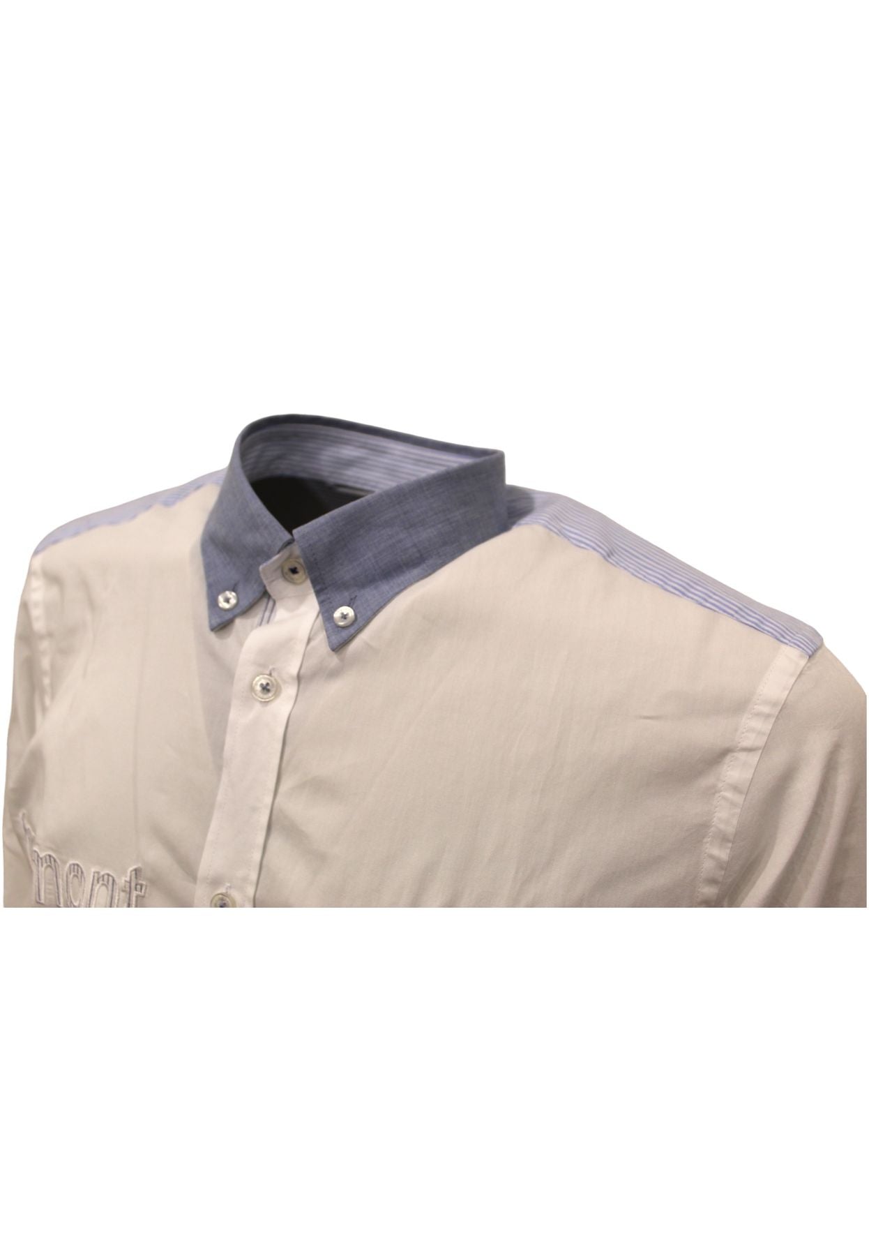Camicia Manica lunga Uomo Harmont & Blaine Stretch Con Lettering Applicato CNL998012523M