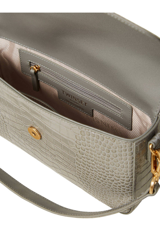 Borsa A Tracolla Donna Twinset Media In Pelle Amie 242TB7120