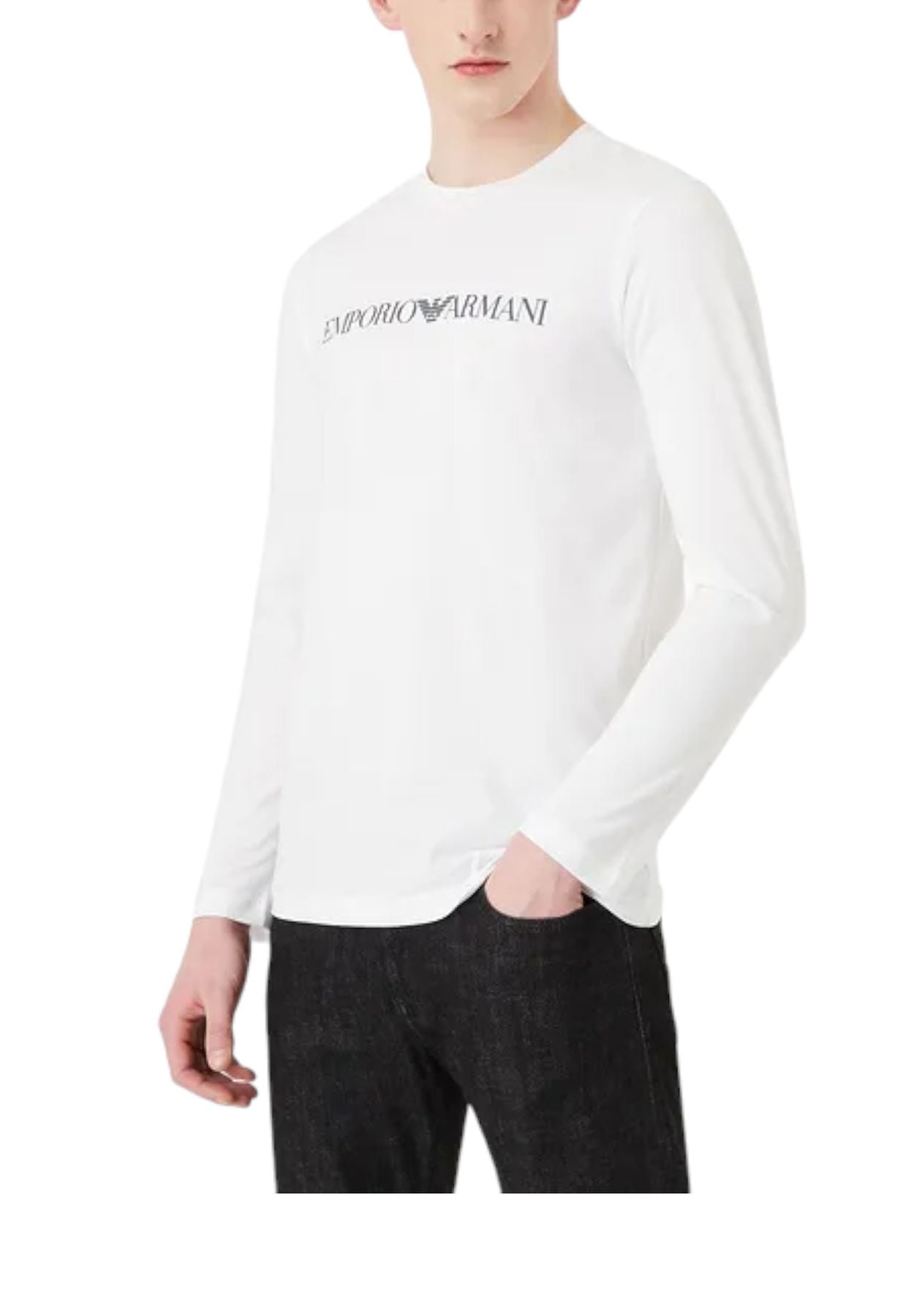 T-Shirt Manica lunga Uomo Emporio Armani Logo 8N1TN81JPZZ