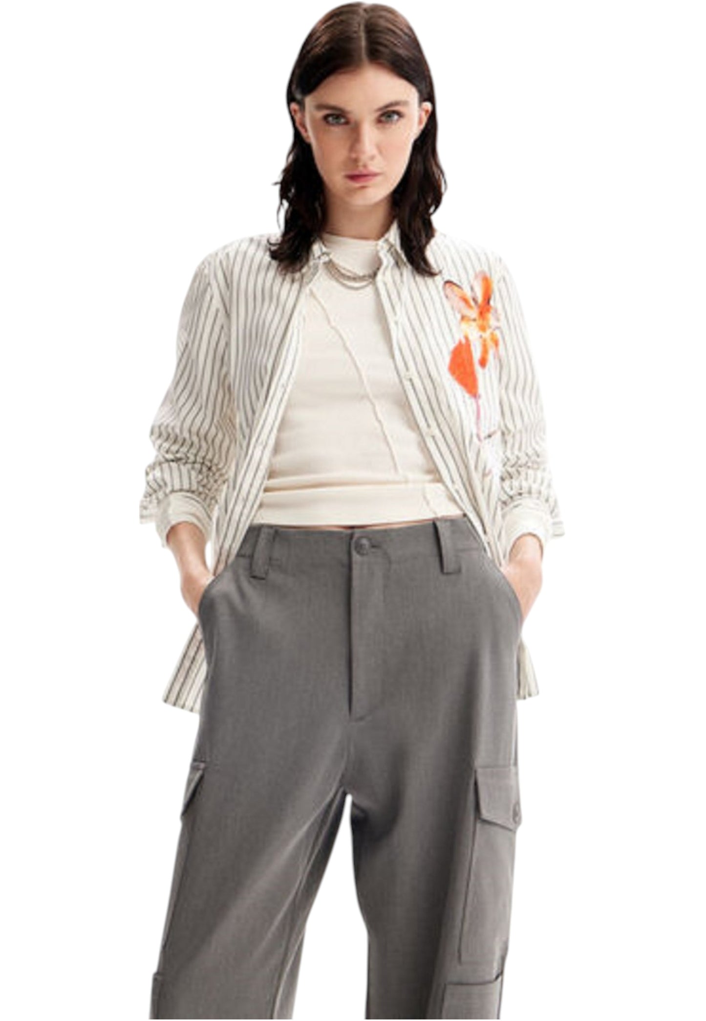 Pantaloni Cargo Donna Desigual 23WWPW30