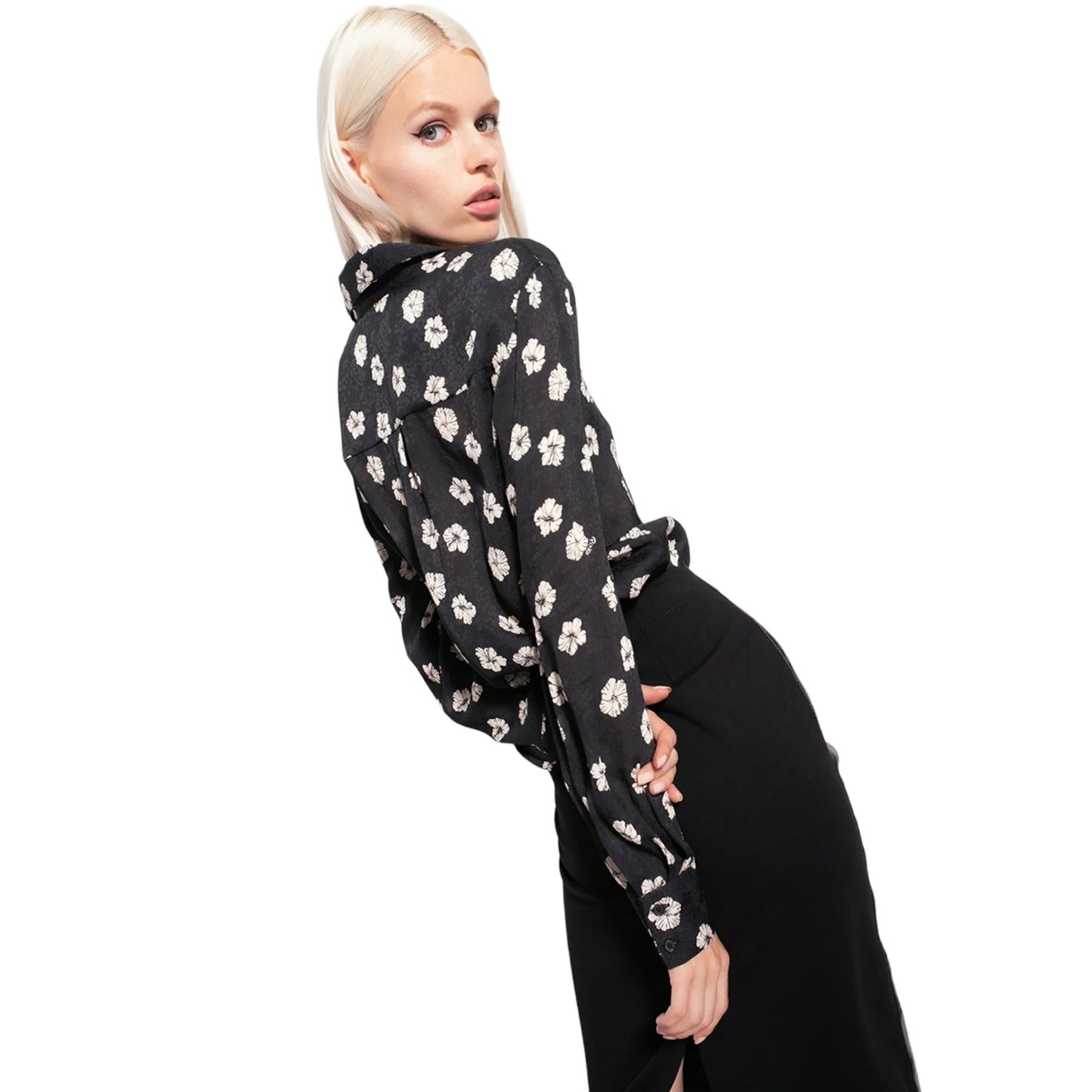 Camicia Manica lunga Donna Pinko Smorzare Jaquard Stampa 100121A0OF