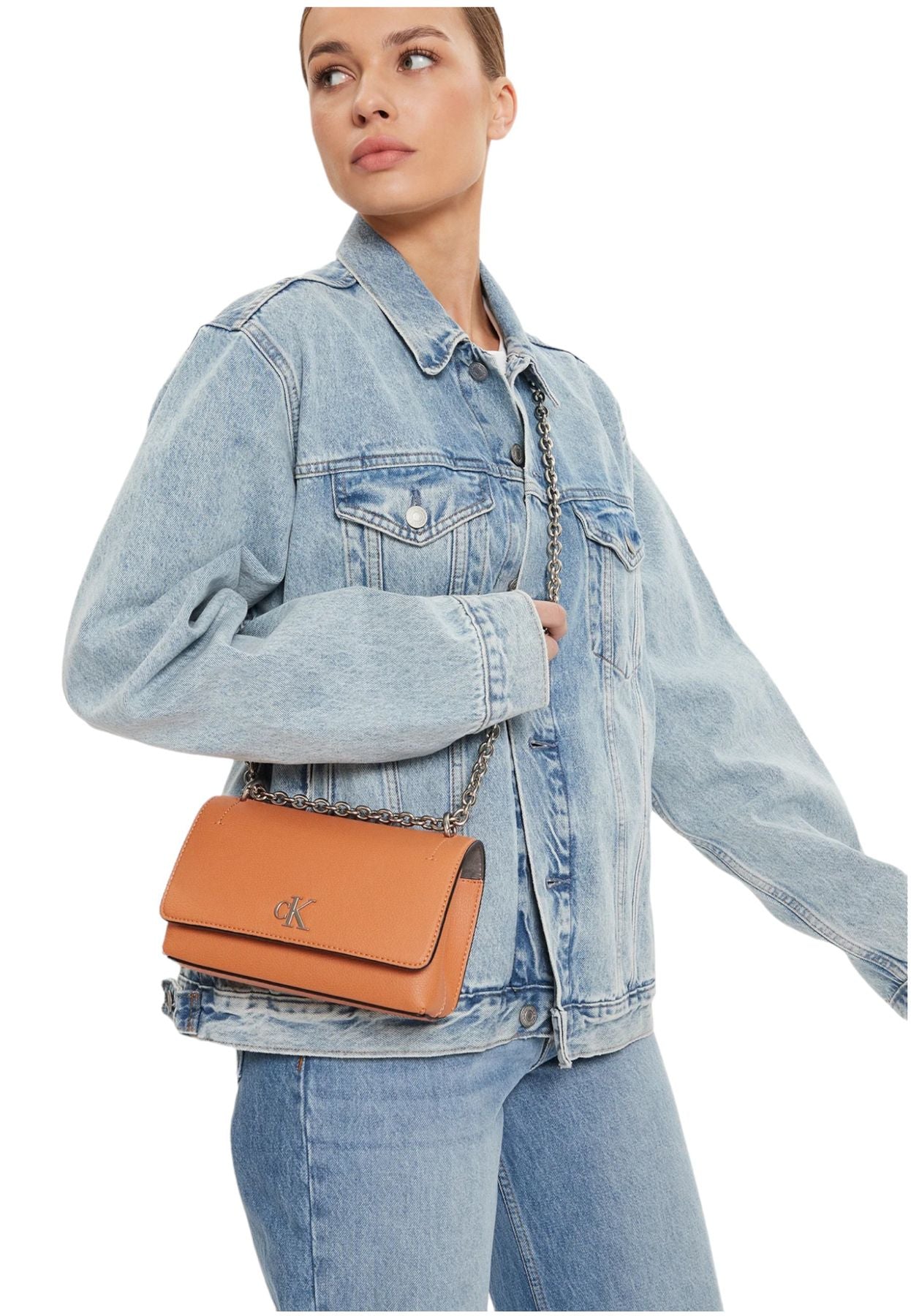 Borsa A Tracolla Donna Calvin klein Jeans Con Patta Minimal Monogram K60K612233