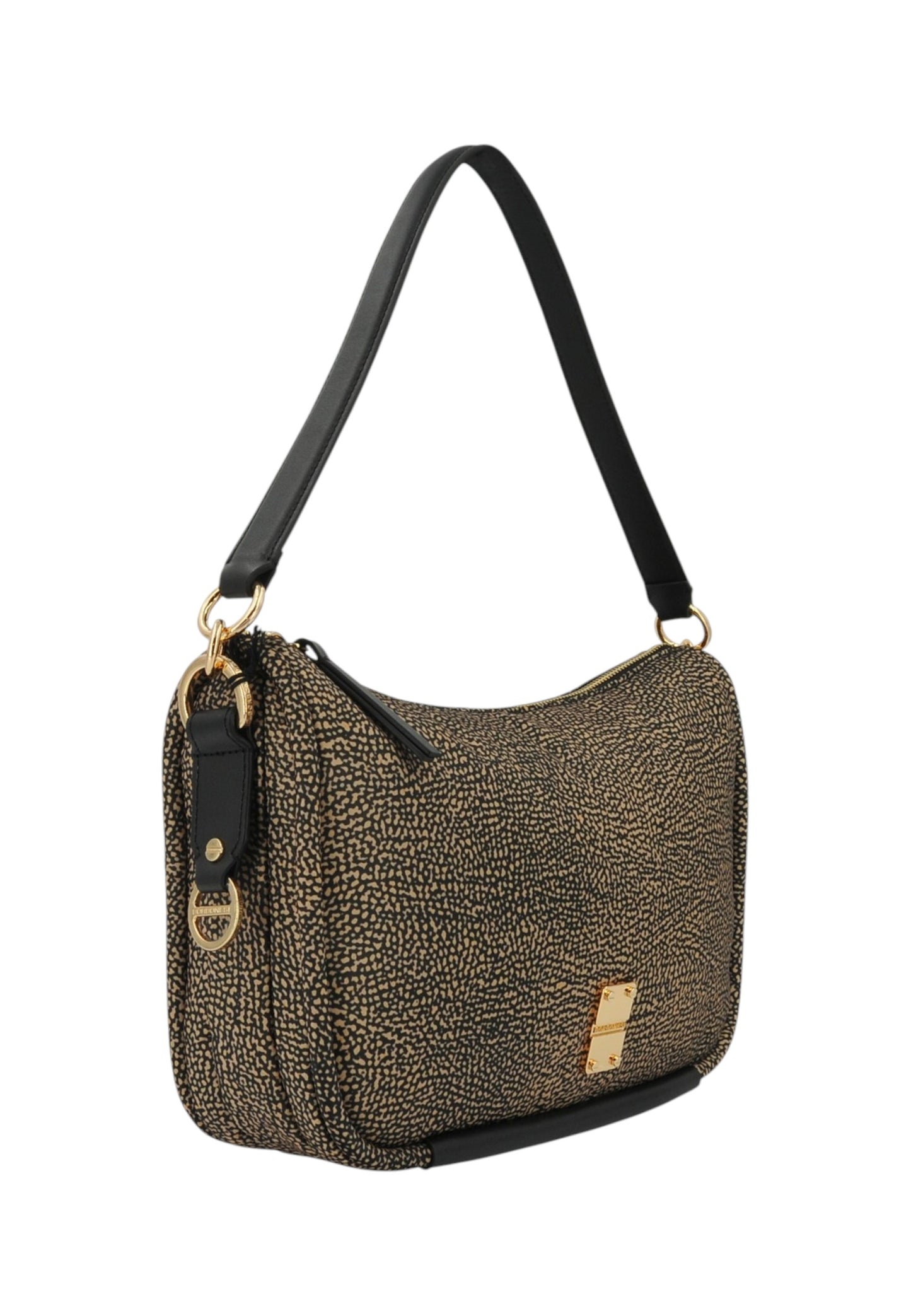 Borsa A Spalla Donna Borbonese Hobo Medium Con Tracolla Cahier 91010118I15