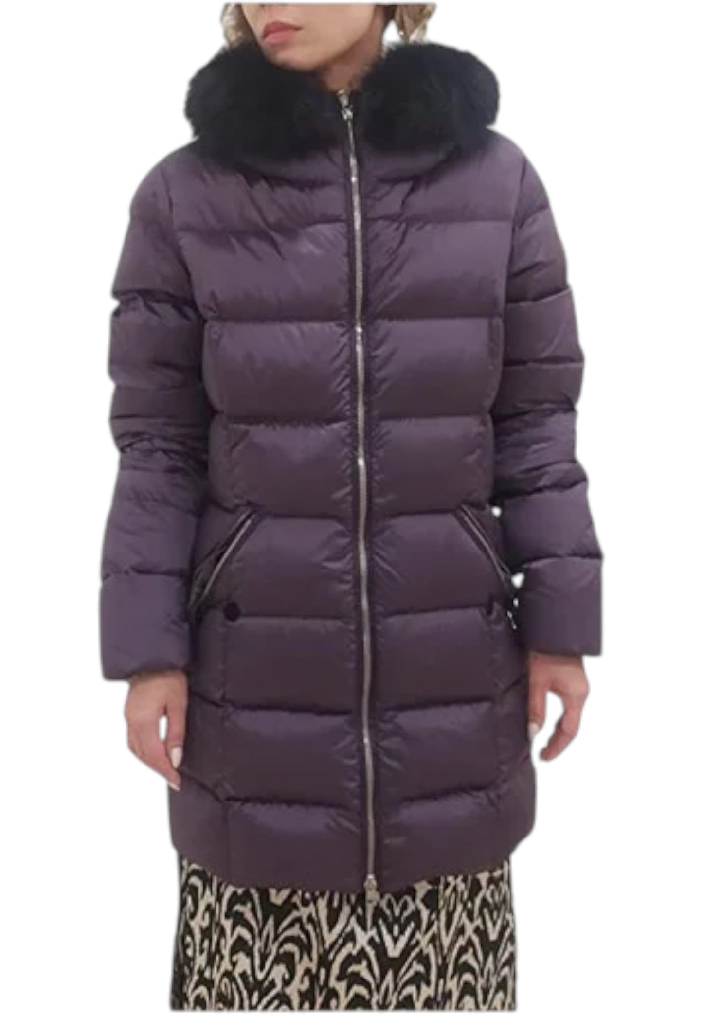 Piumino Lungo Donna Museum Con Cappuccio BIDJA30NY870C
