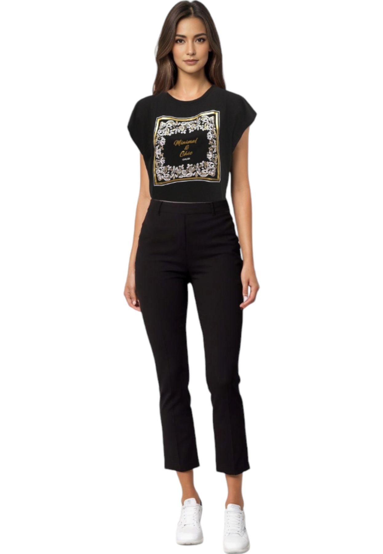 T-Shirt Manica Corta Donna Gaudi Spalla Scesa 411FD64011