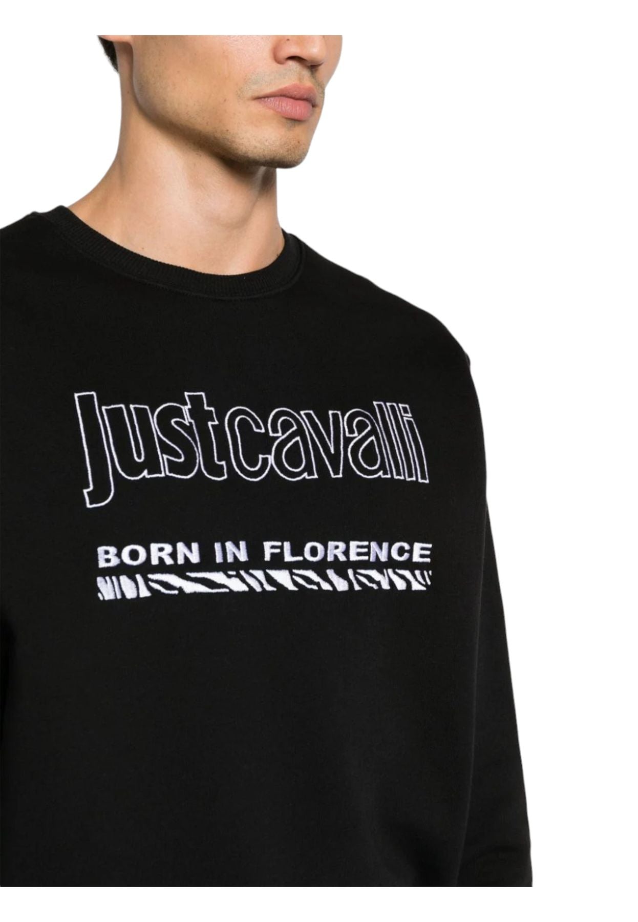 Felpa A Girocollo Uomo Just Cavalli 75OAII03CF402