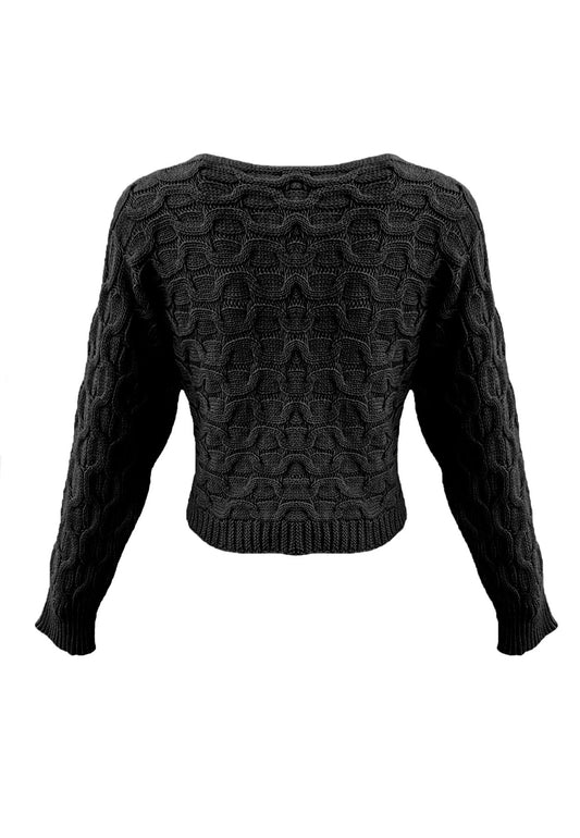 Maglione A Girocollo Donna Denny Rose Cropped 321ND53035