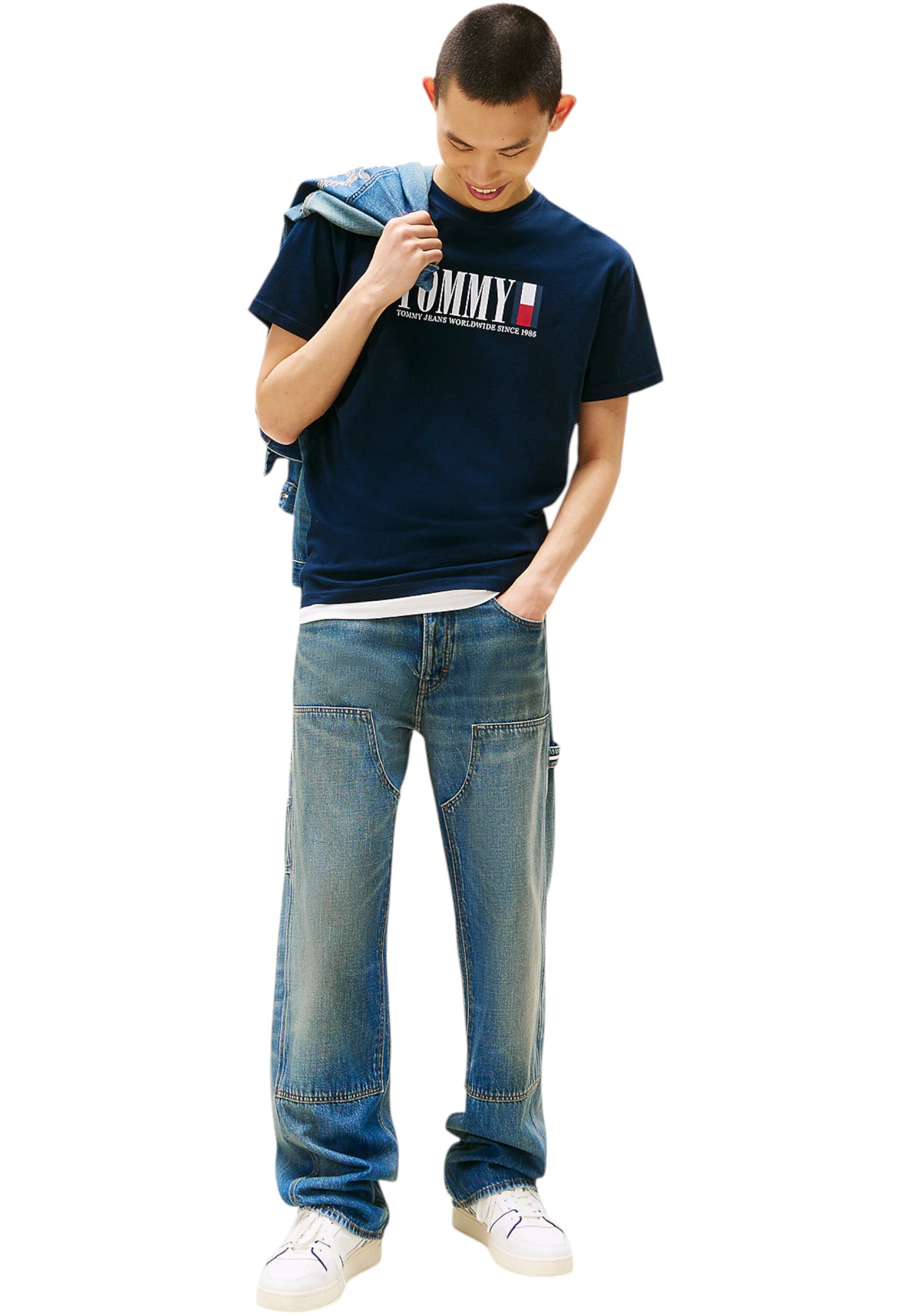 T-Shirt Manica Corta Uomo Tommy Jeans Tjm Regular Tommy Dna Flag DM0DM21941