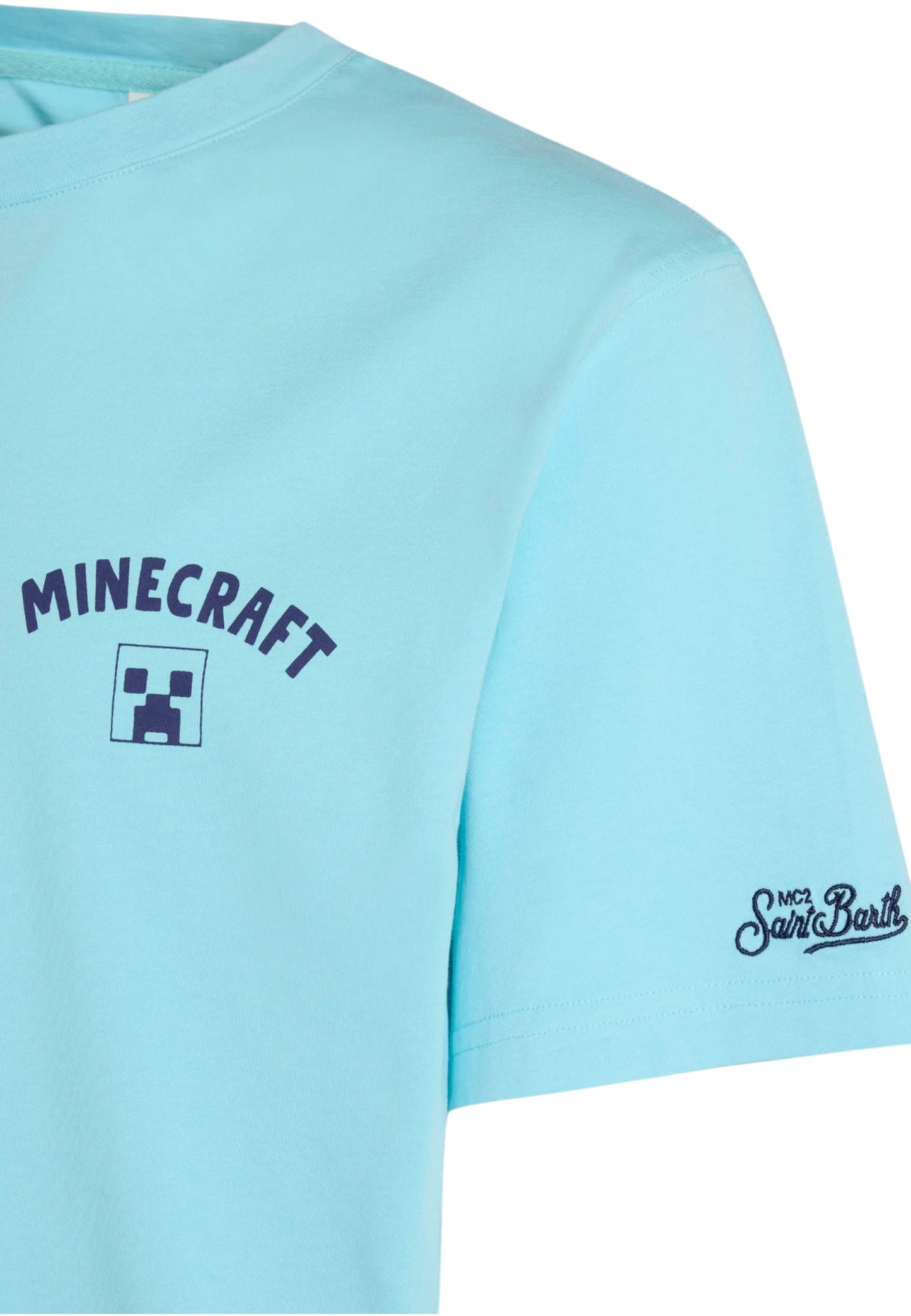 T-Shirt Manica Corta Uomo Mc2 Saint Barth Minecraft Surf